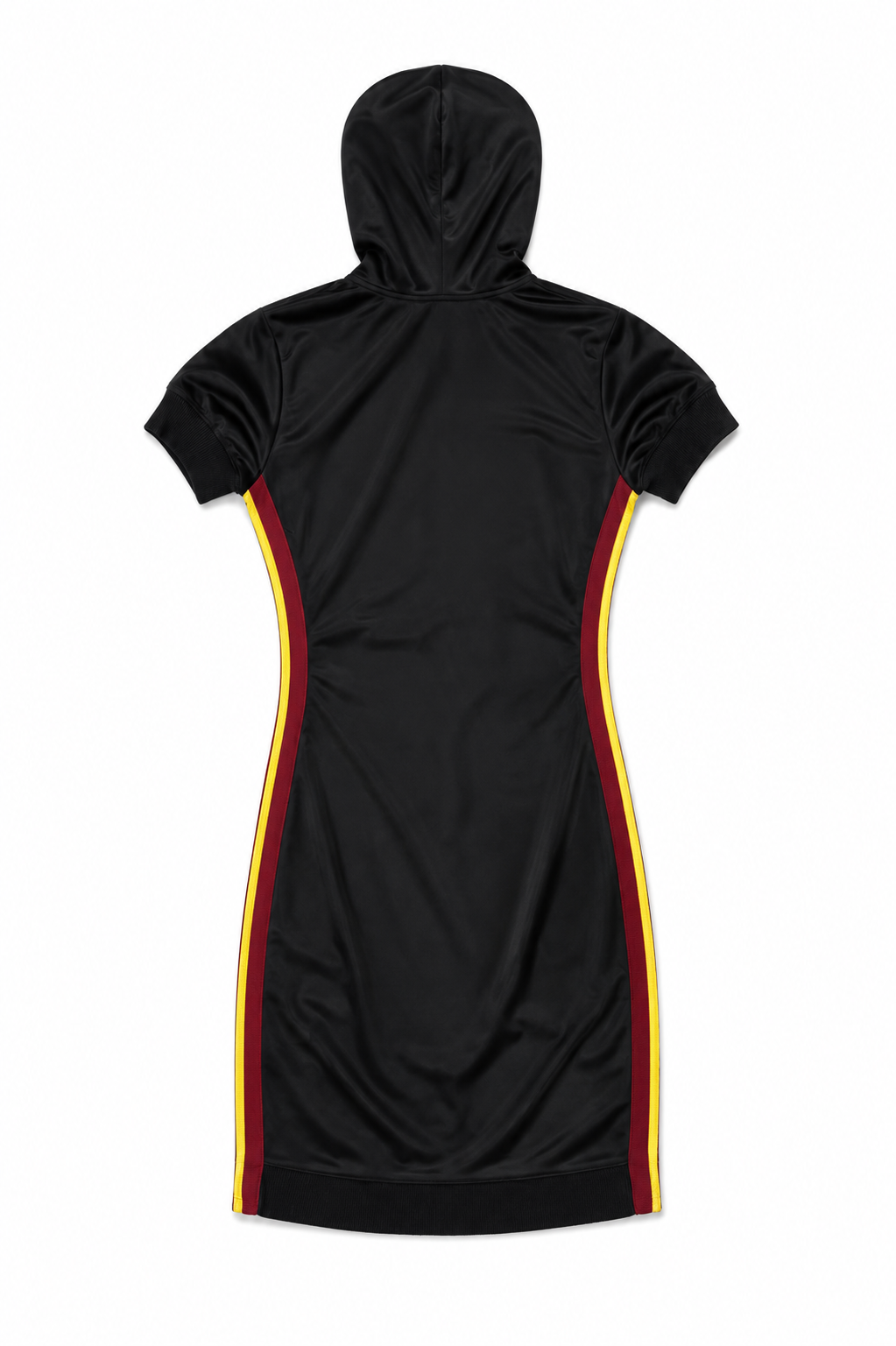 SS90 STRIPED HOODED MINI DRESS