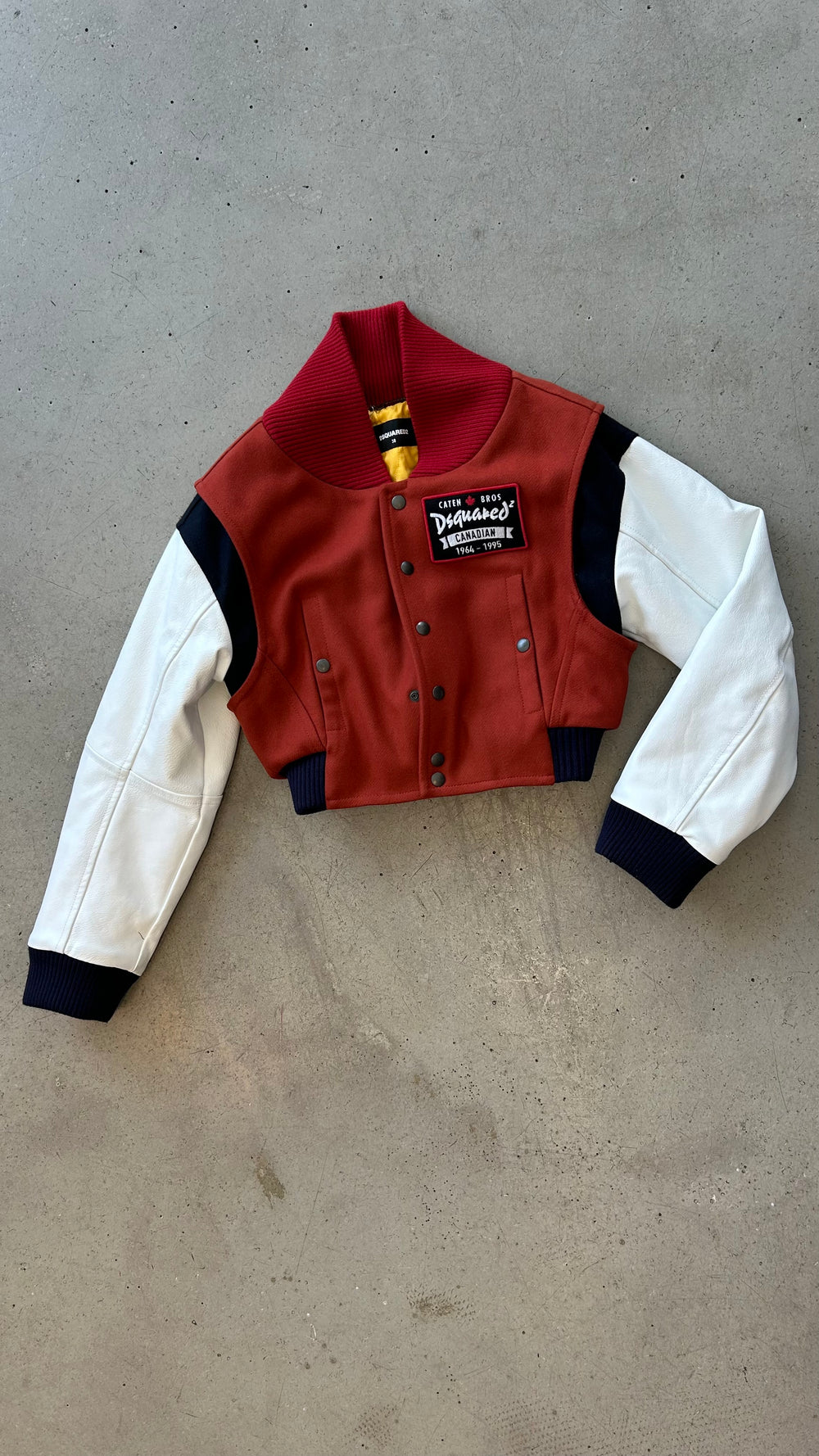 TERRACOTTA LOGO PATCH VARSITY JACKET