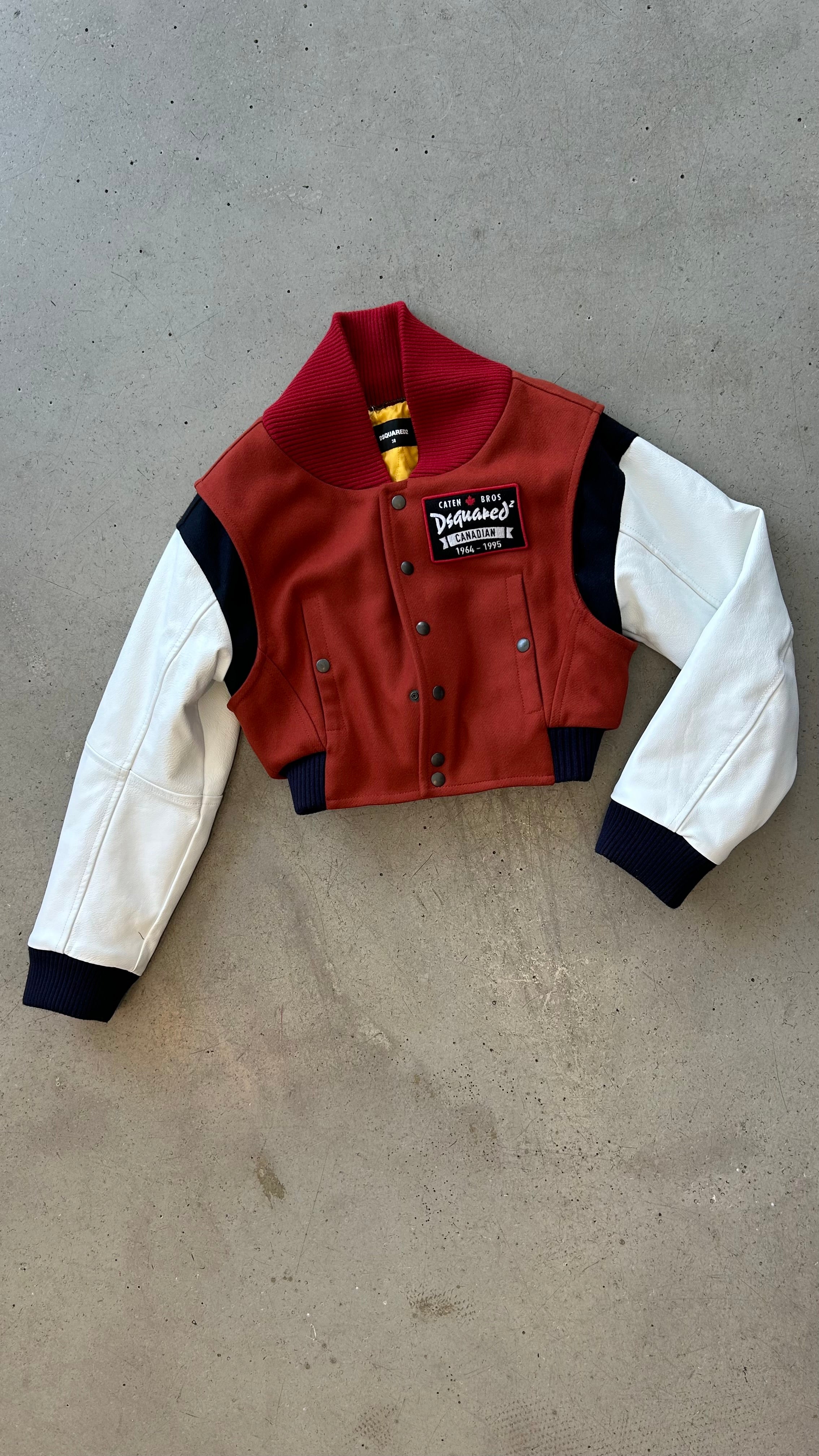 TERRACOTTA LOGO PATCH VARSITY JACKET