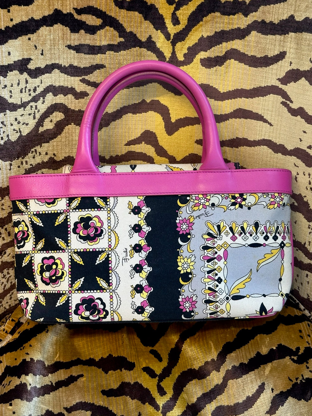 PINK PRINTED HANDBAG