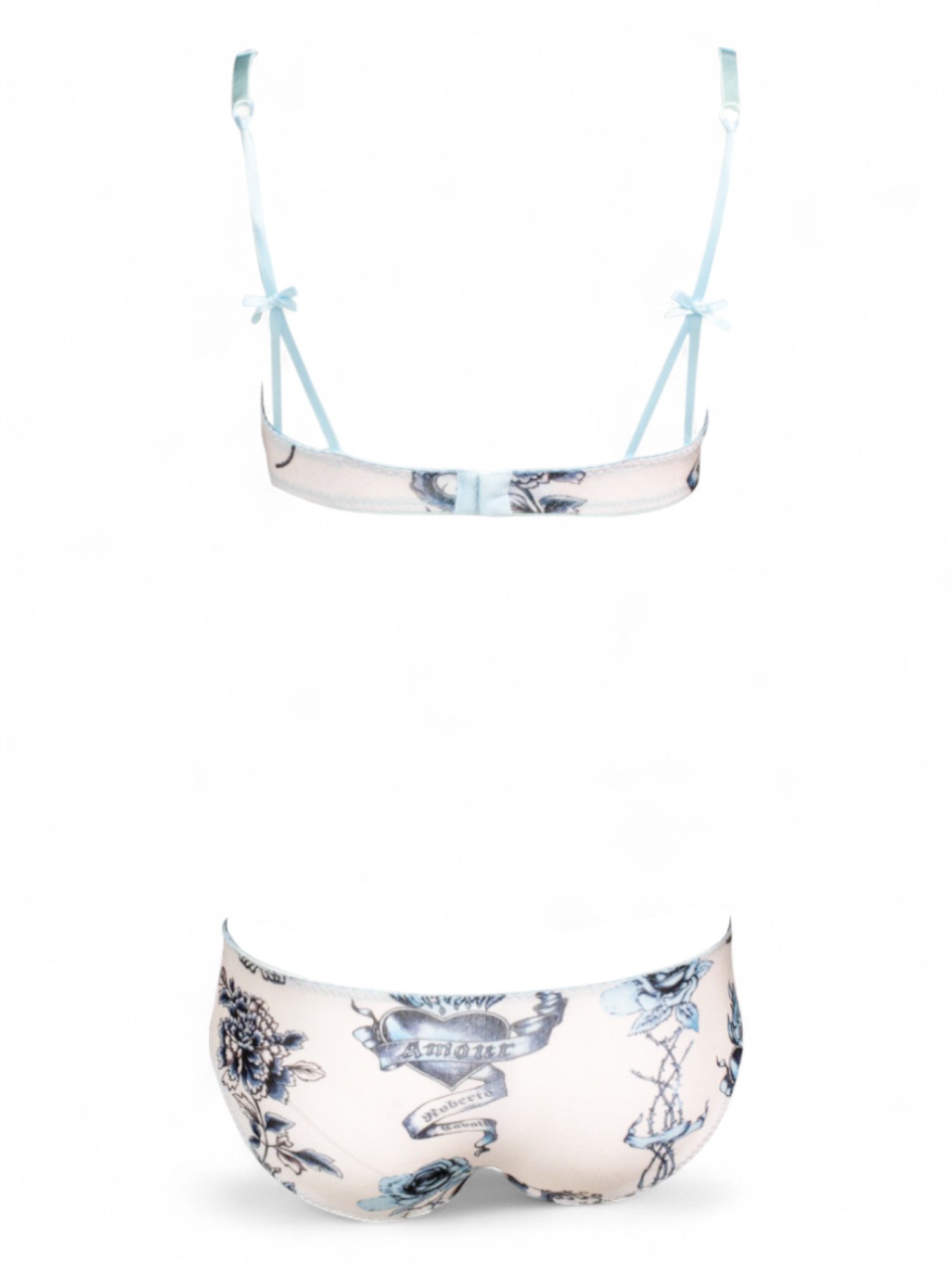 2003 BLUE AND WHITE AMOUR LINGERIE SET