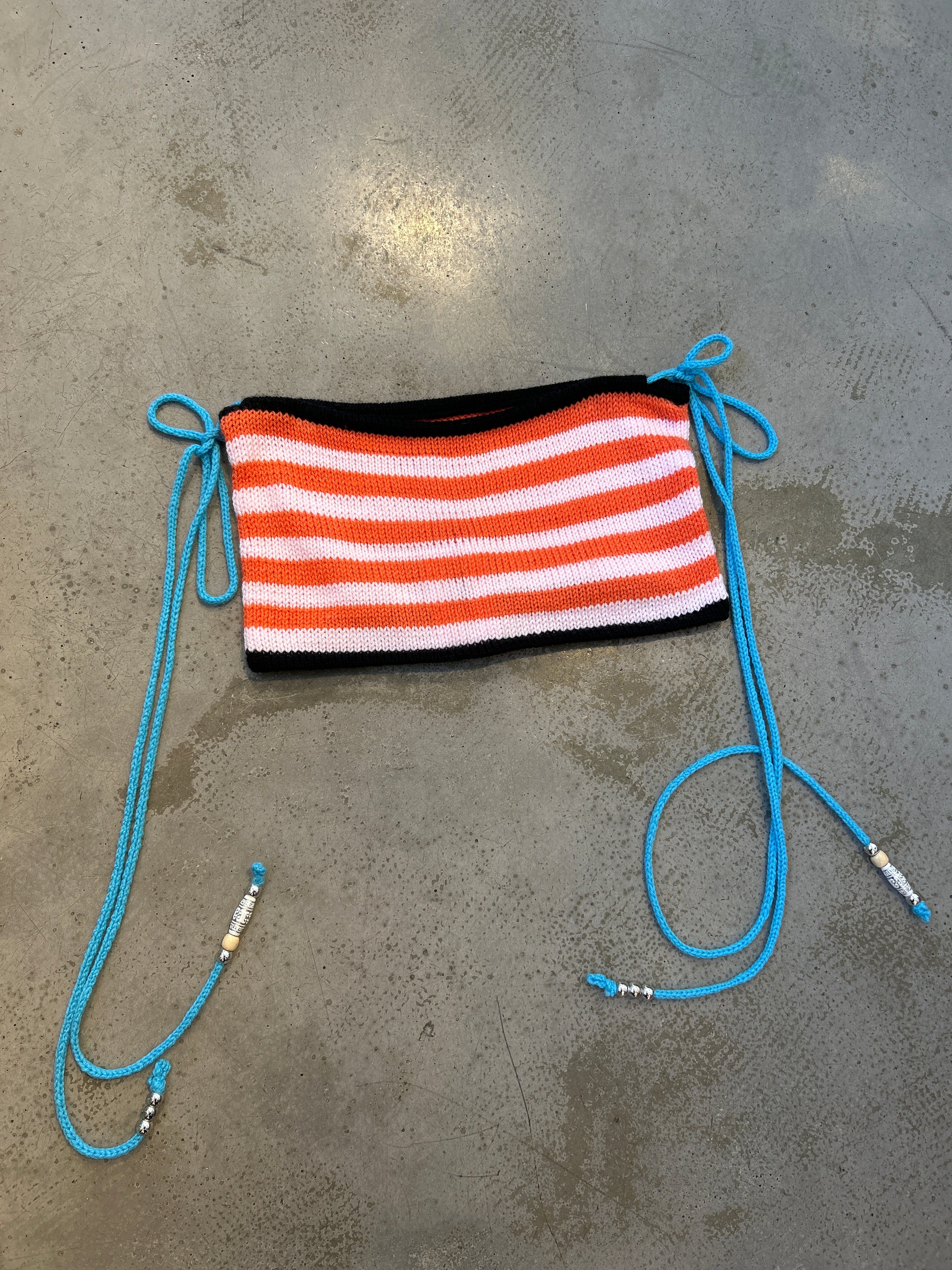 SUNSET MINI SKIRT W BLUE TIES