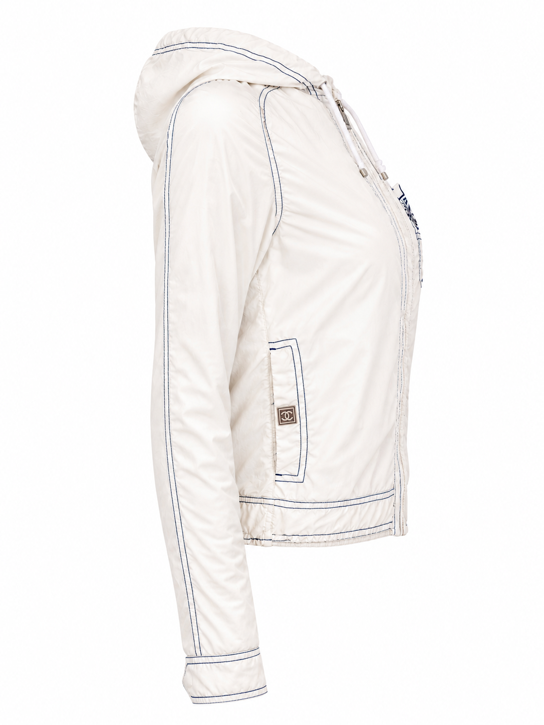 2005 BLUE CAMELIA FLOWER LOGO WINDBREAKER @ALISHAG