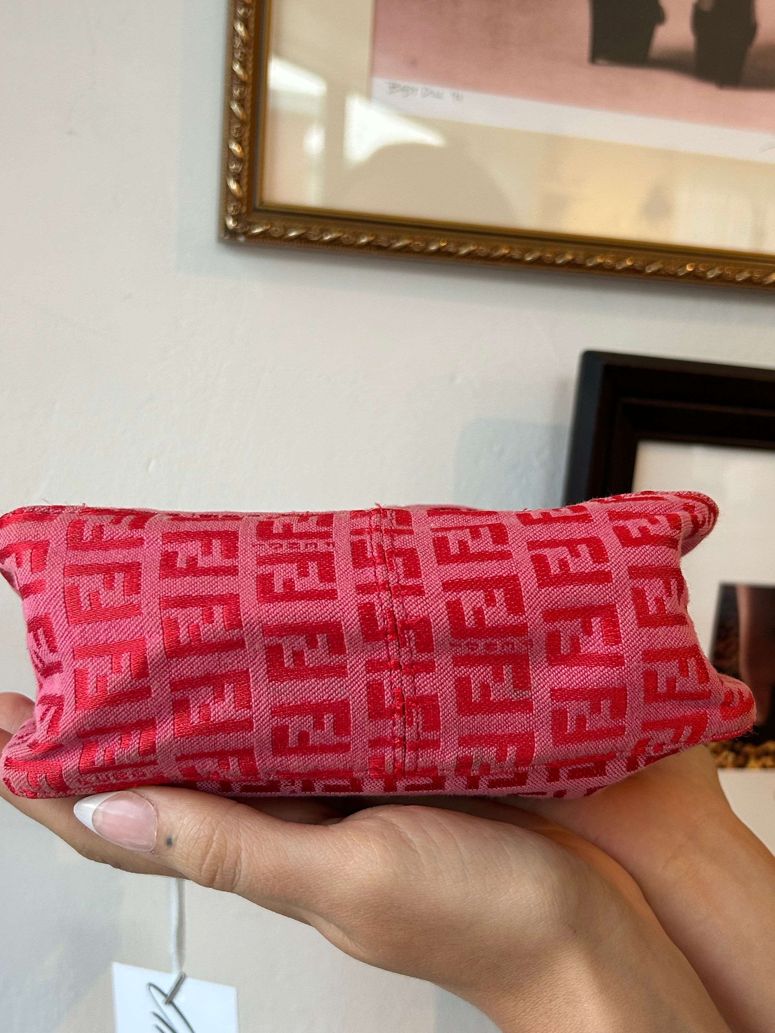 HOT PINK ZUCCHINO MONOGRAM MINI HANDBAG