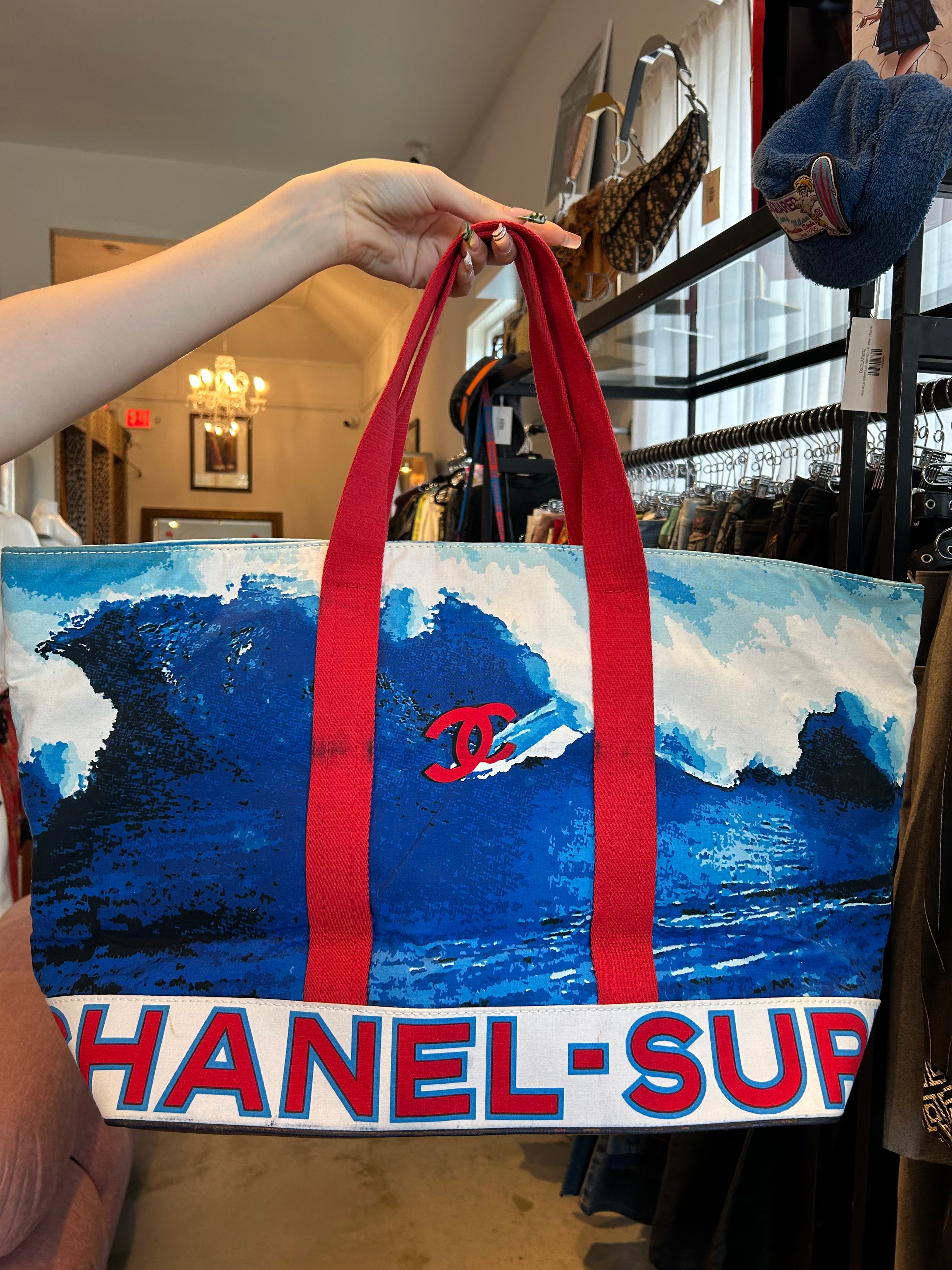 SS02 SURF PRINTED TOTE