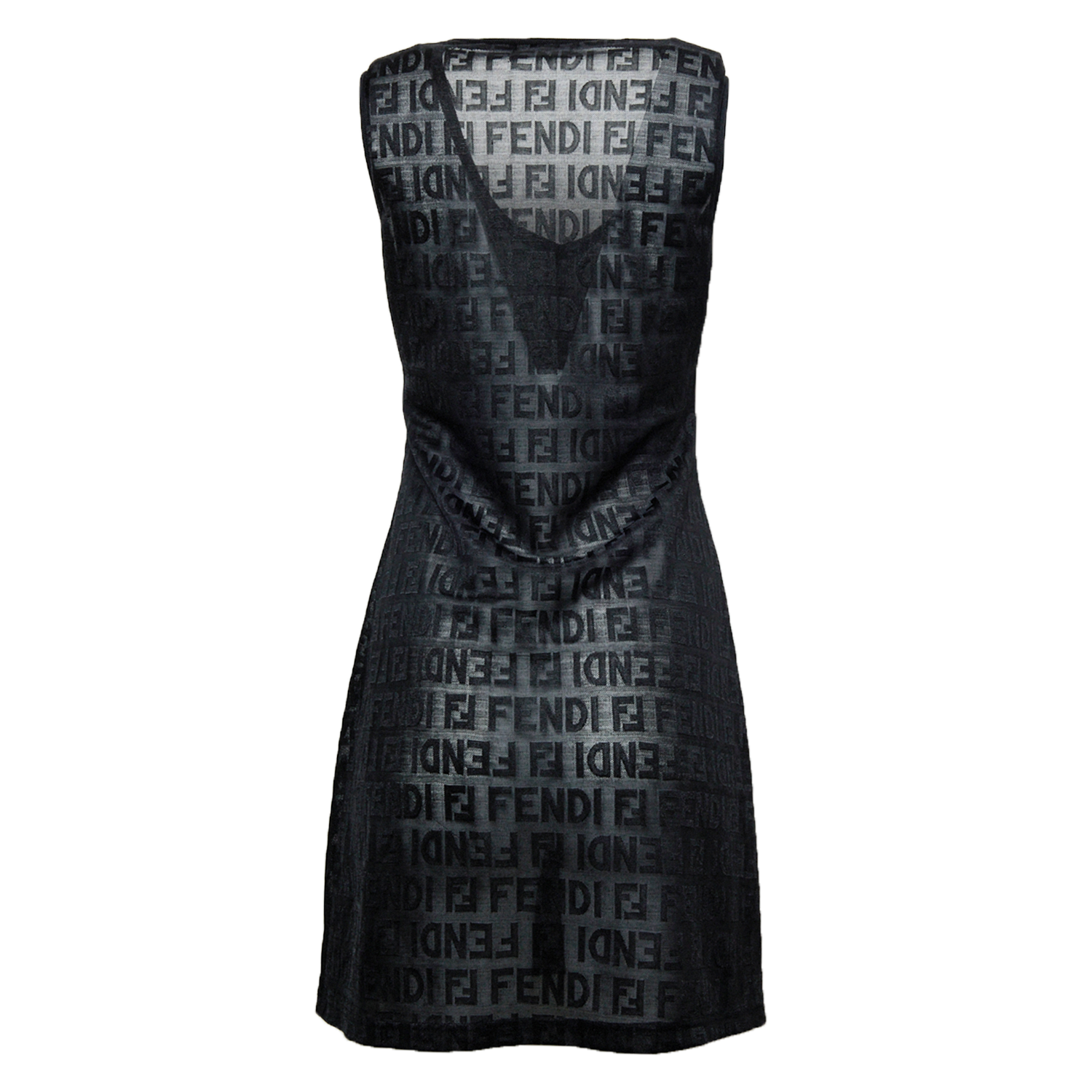 90S BLACK ZUCCA MONOGRAM DRESS