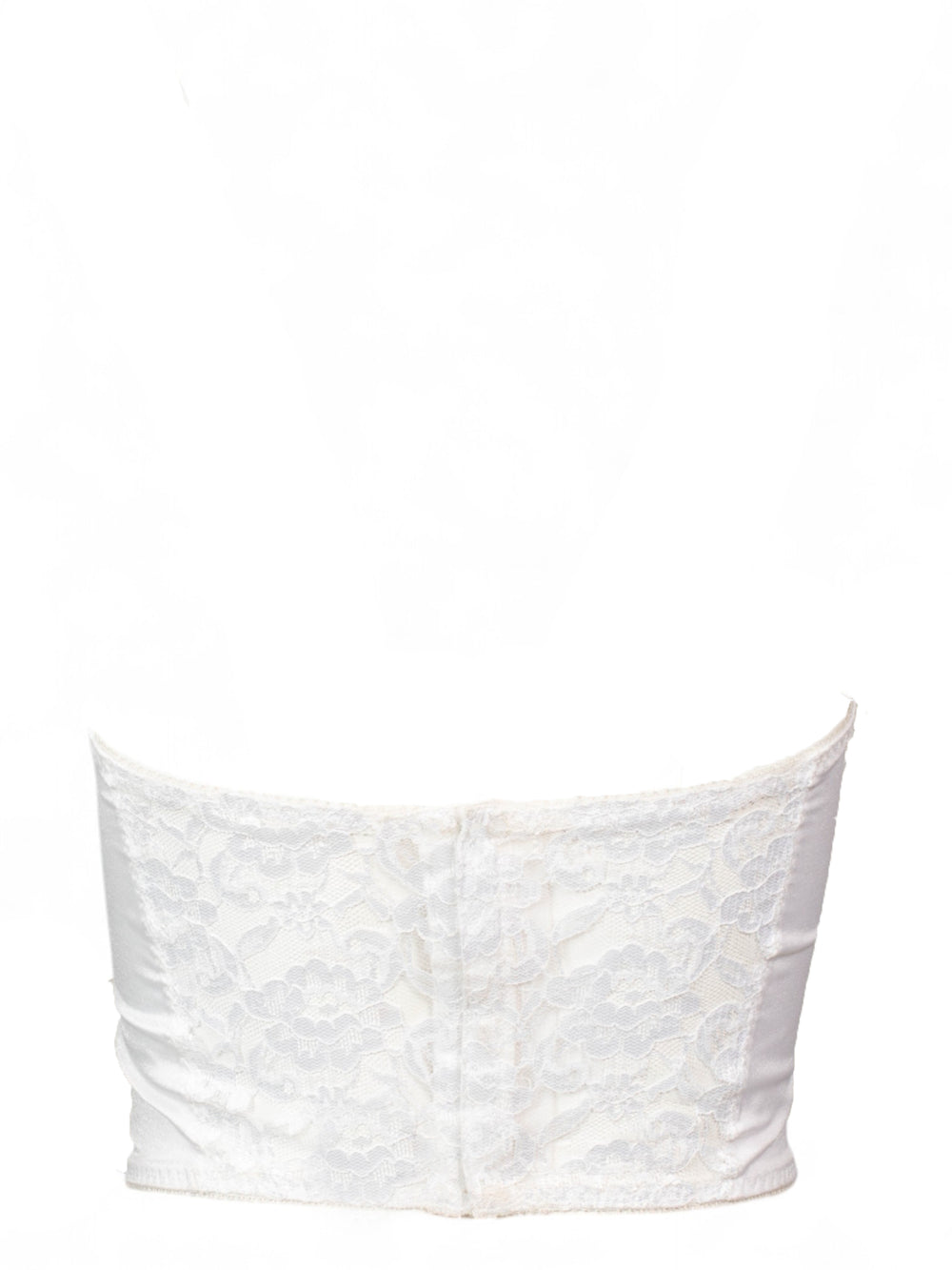 WHITE LACE BUSTIER