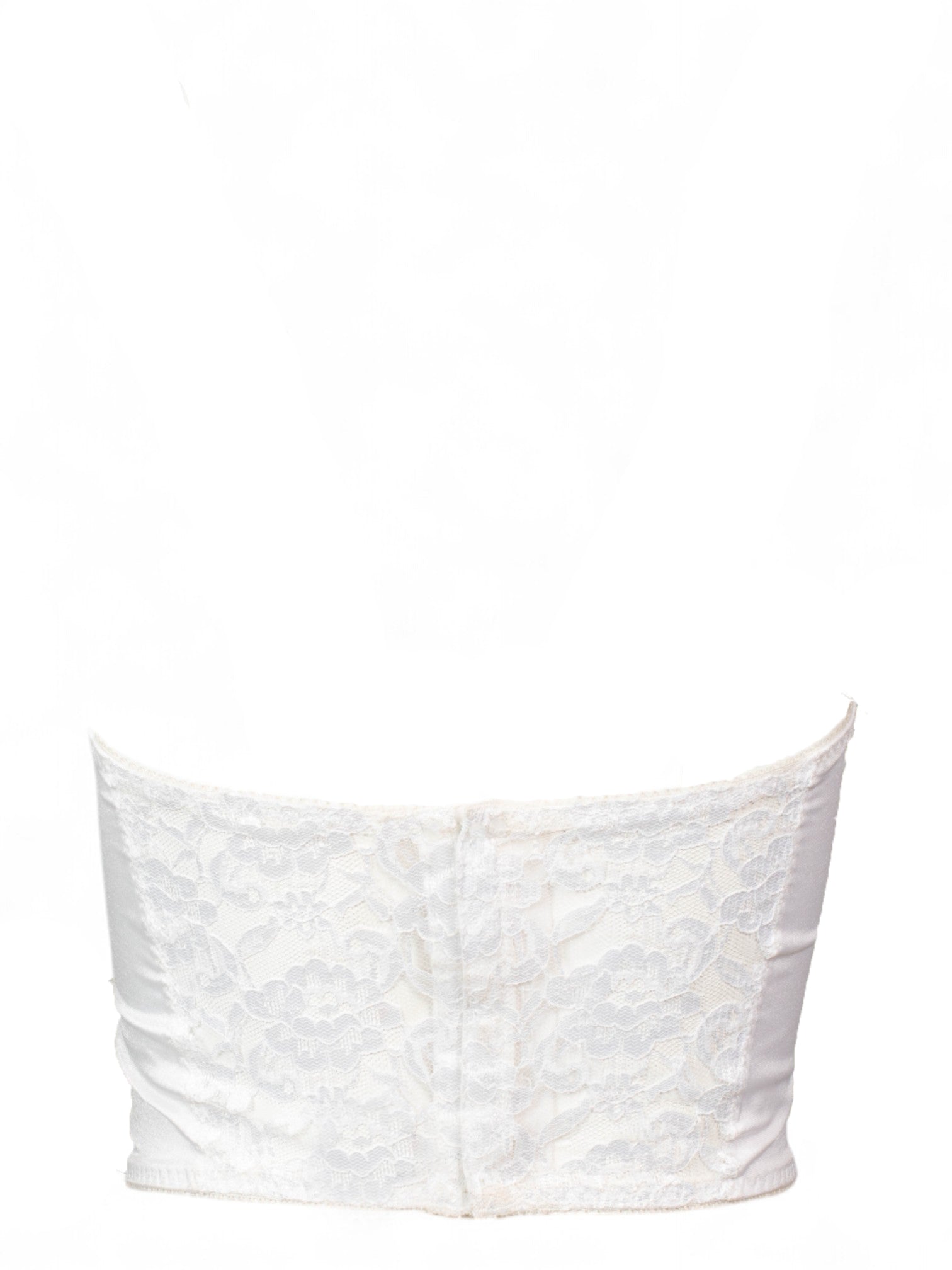 WHITE LACE BUSTIER