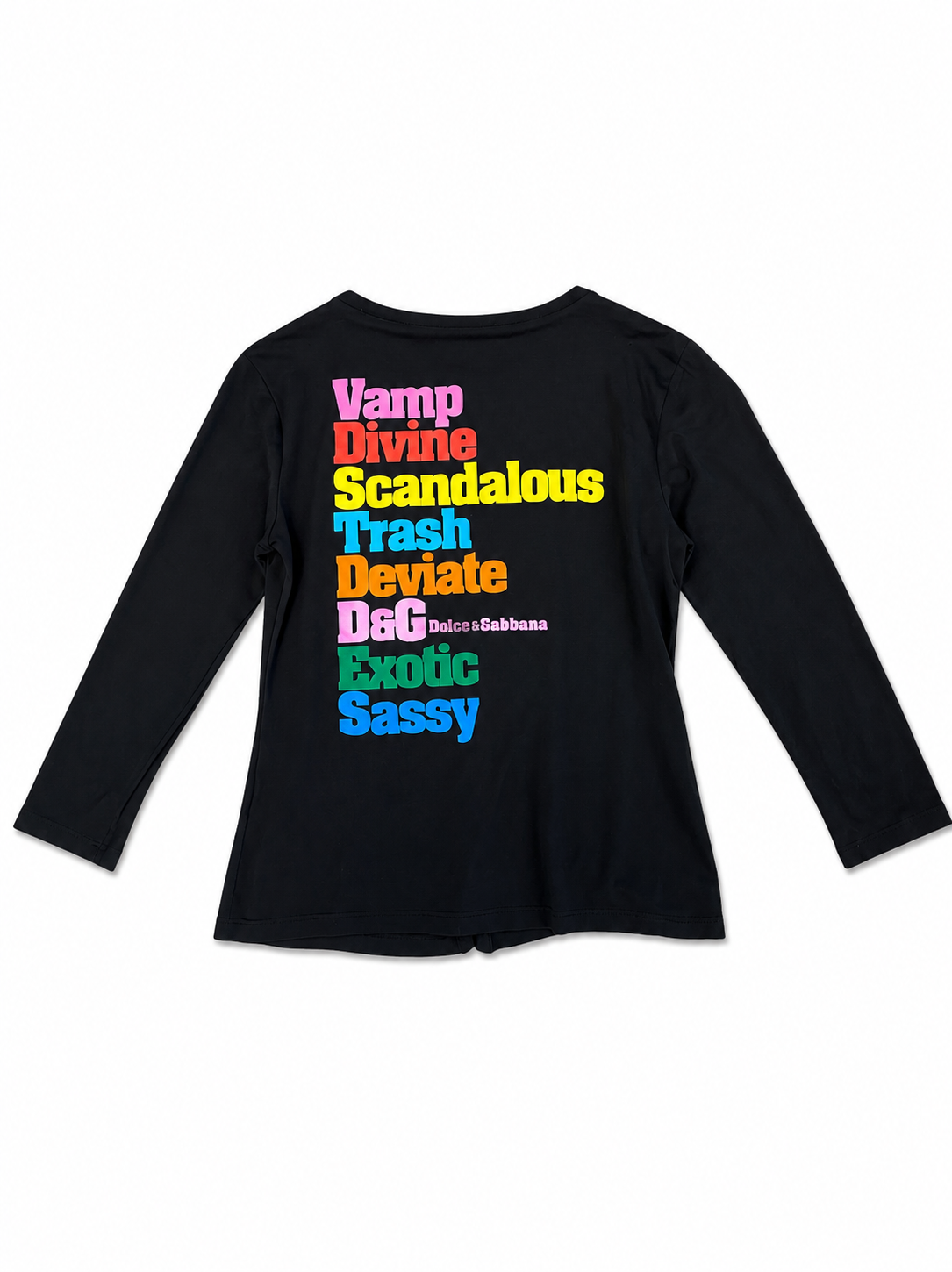BLACK ADJECTIVE MULTICOLOR CARDIGAN
