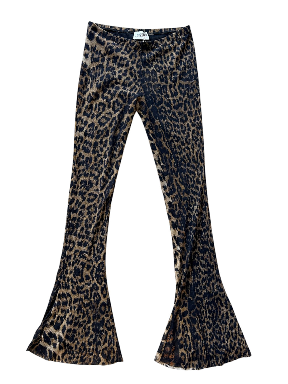 LEOPARD MESH FLARED PANTS @SSINGER