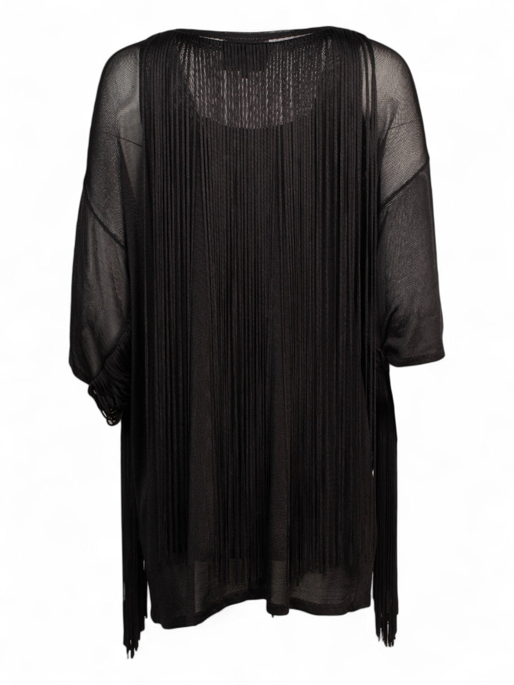 BLACK FRINGE TUNIC