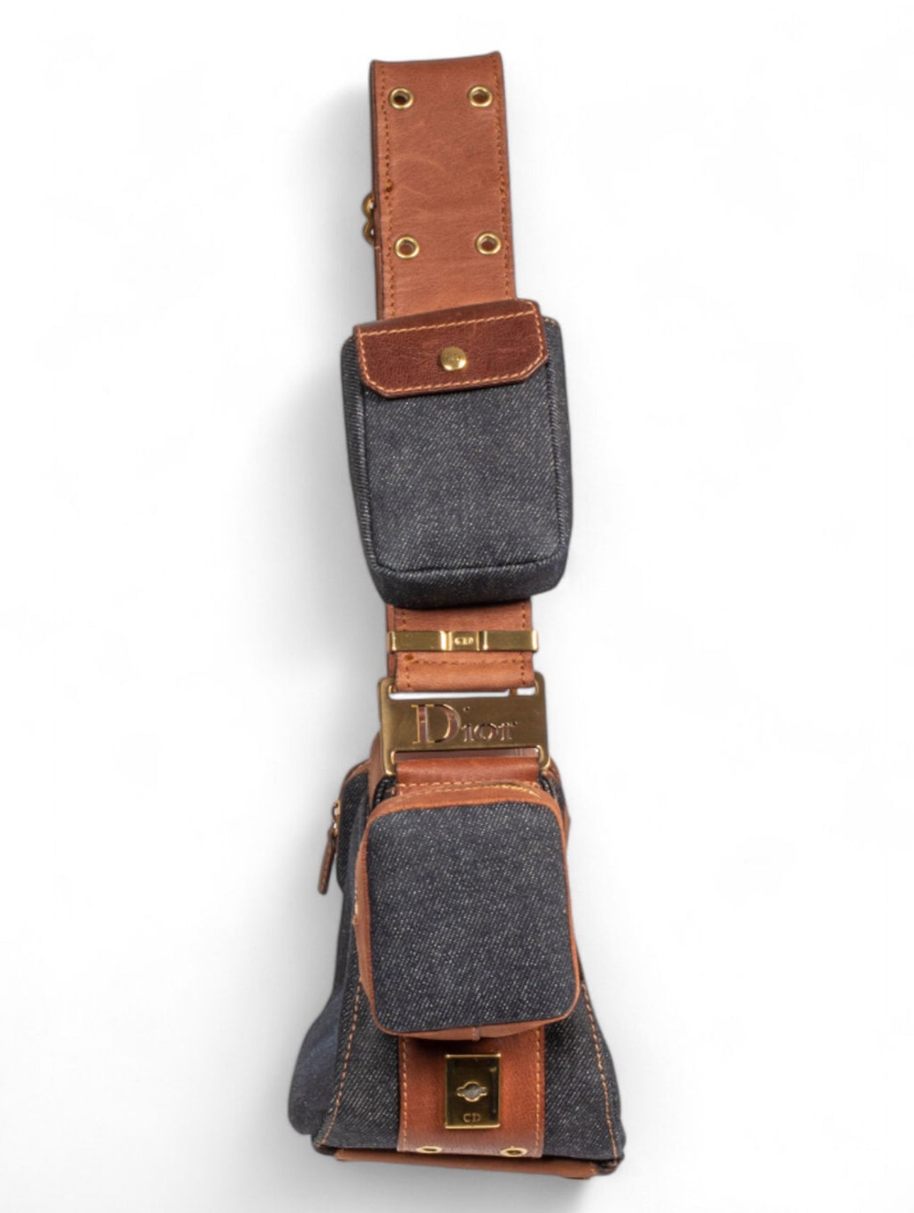 COLUMBUS DENIM & LEATHER BAG