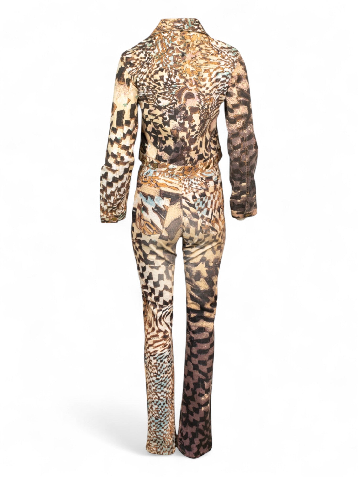 2003 PRINTED DENIM JACKET & JEANS SET @JMOORE