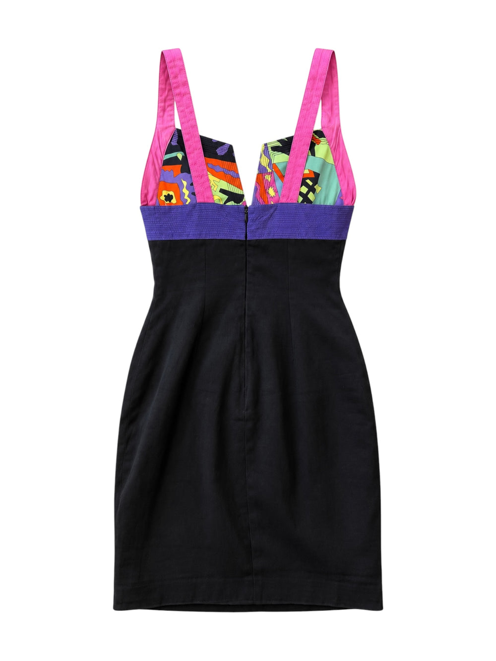 BLACK & MULTICOLOR BUSTIER BODYCON DRESS @SM