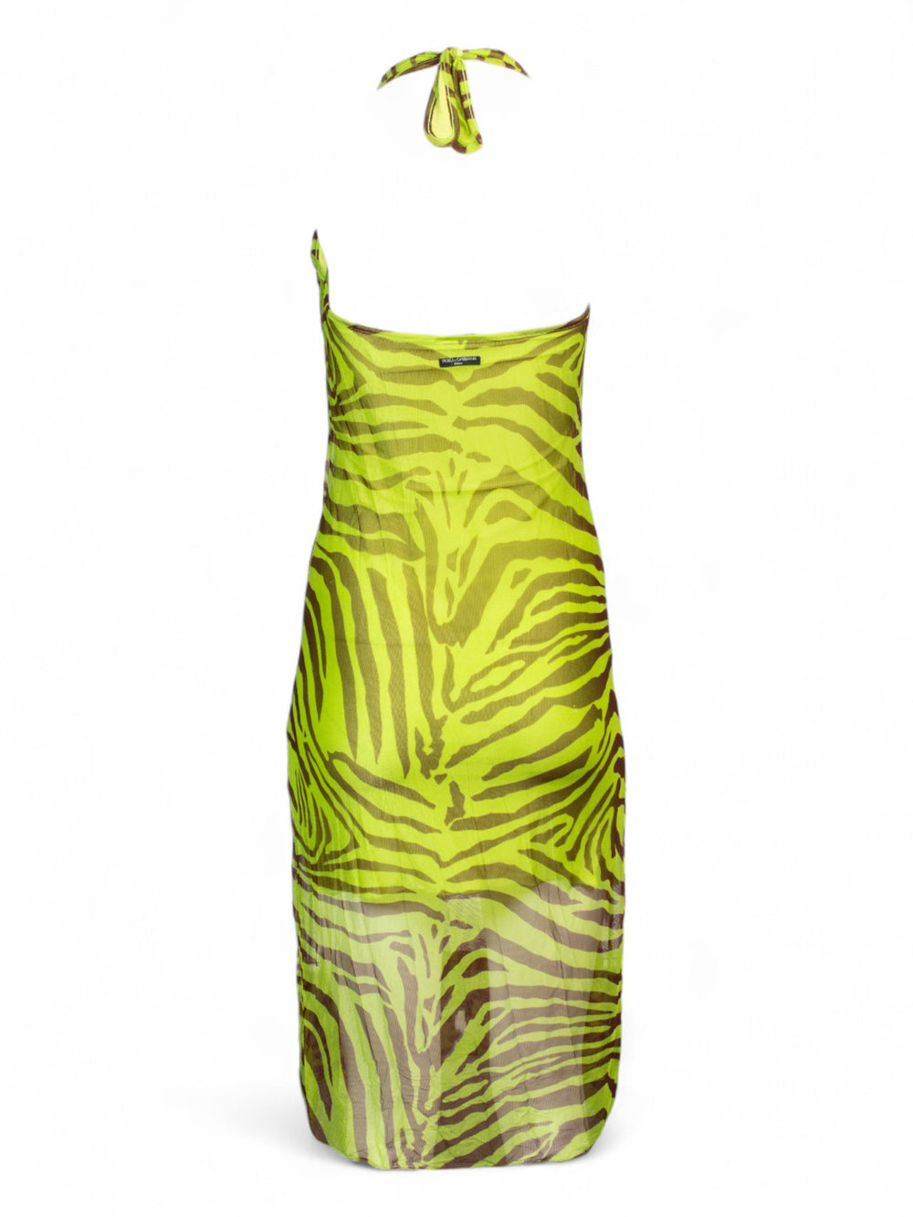 ZEBRA MESH HALTER DRESS (AS IS)