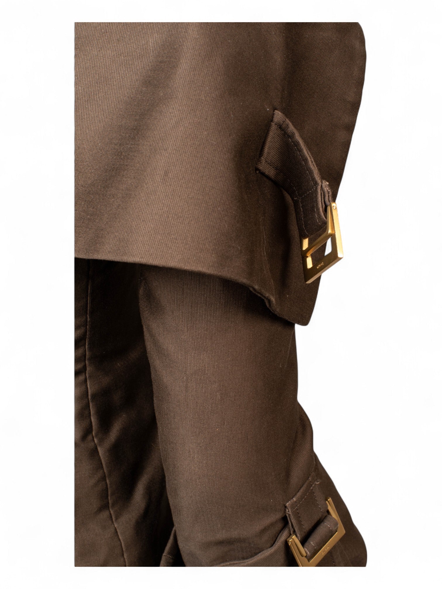 FW03 RUNWAY TAILORED BROWN COLLARED JACKET