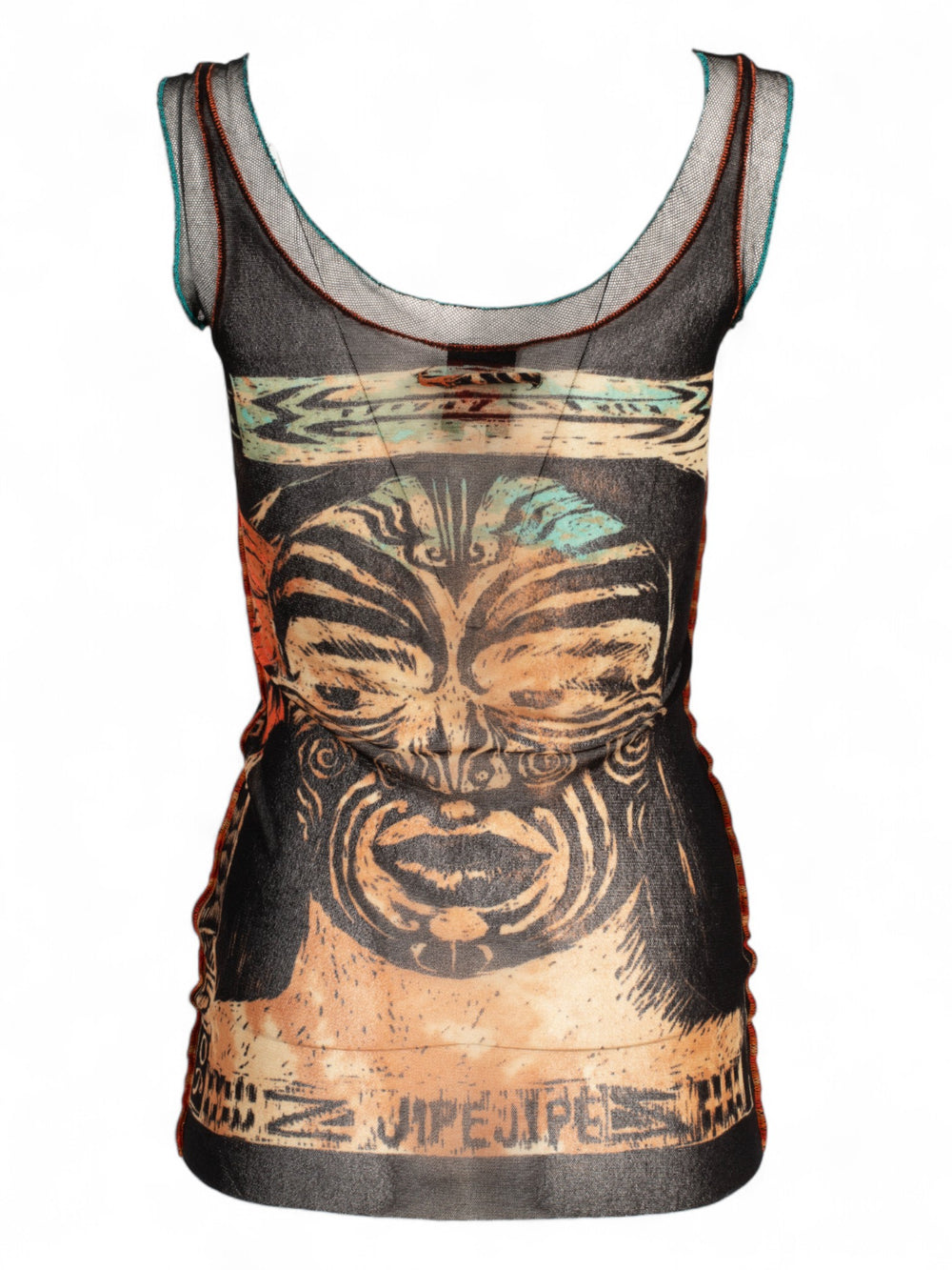 TRIBAL FACE PRINT TANK
