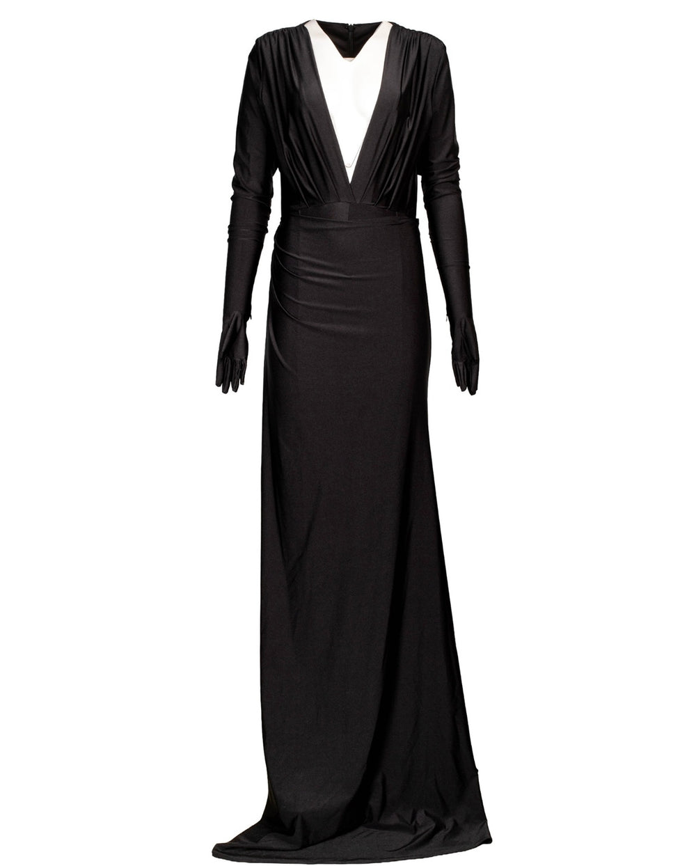 90S BLACK CATSUIT GOWN