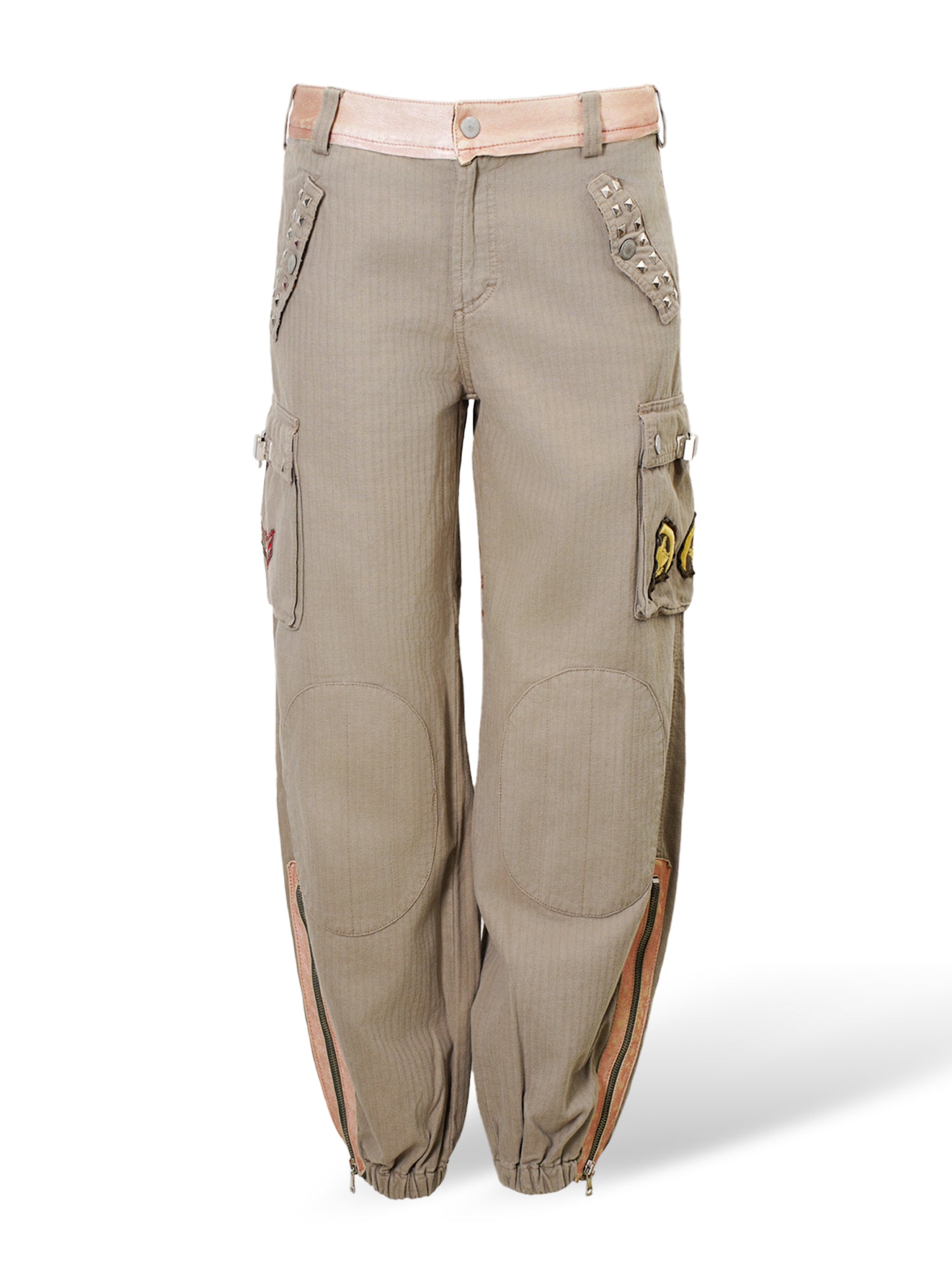 SS03 KHAKI MILITARY CARGO PANTS