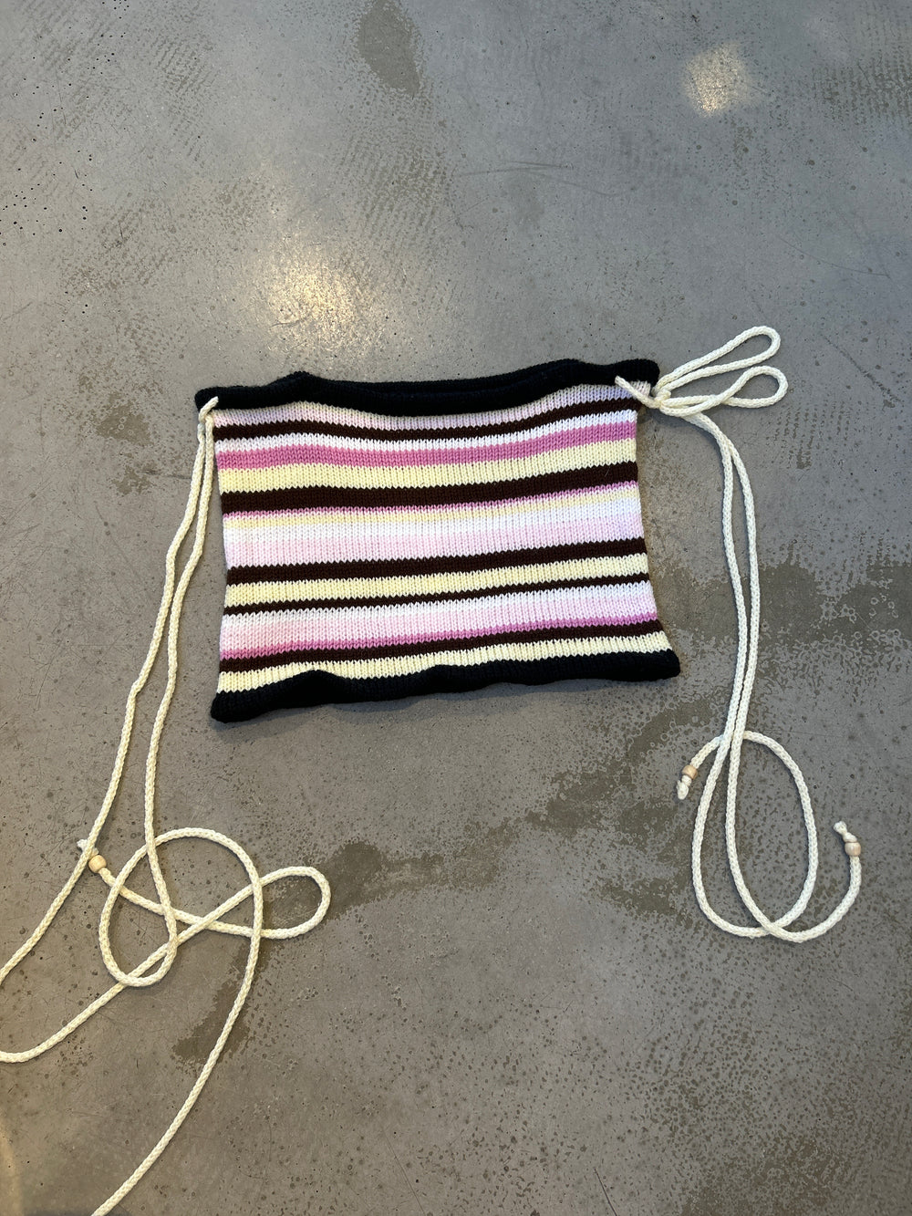 BUTTERSCOTCH STRIPED MINI SKIRT