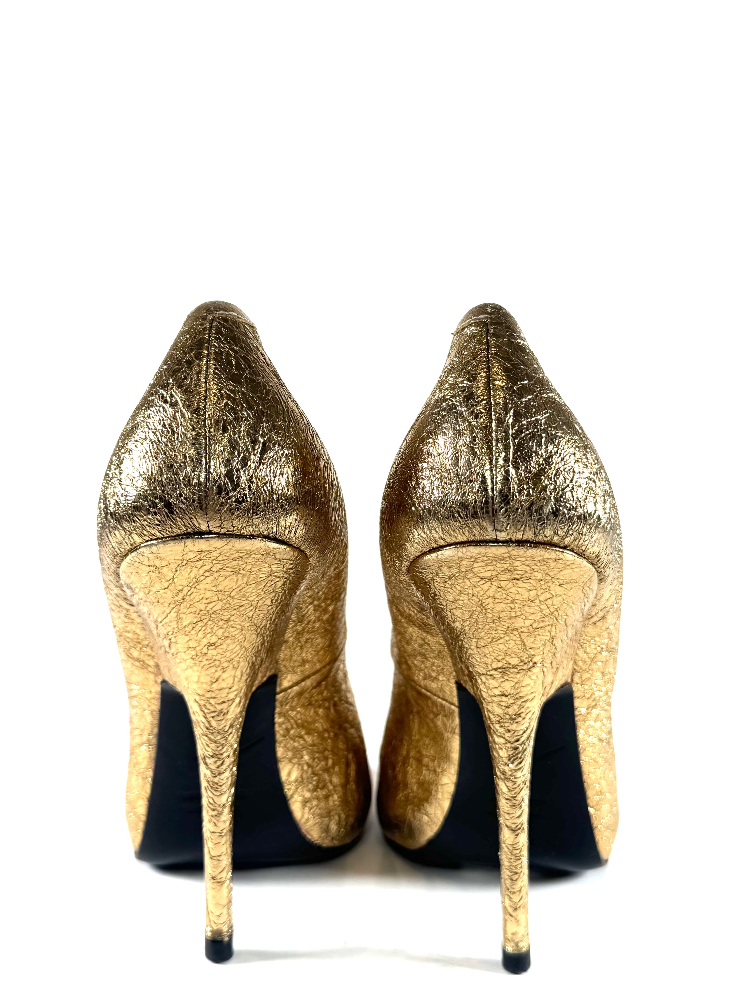 GOLD FOIL HEELS