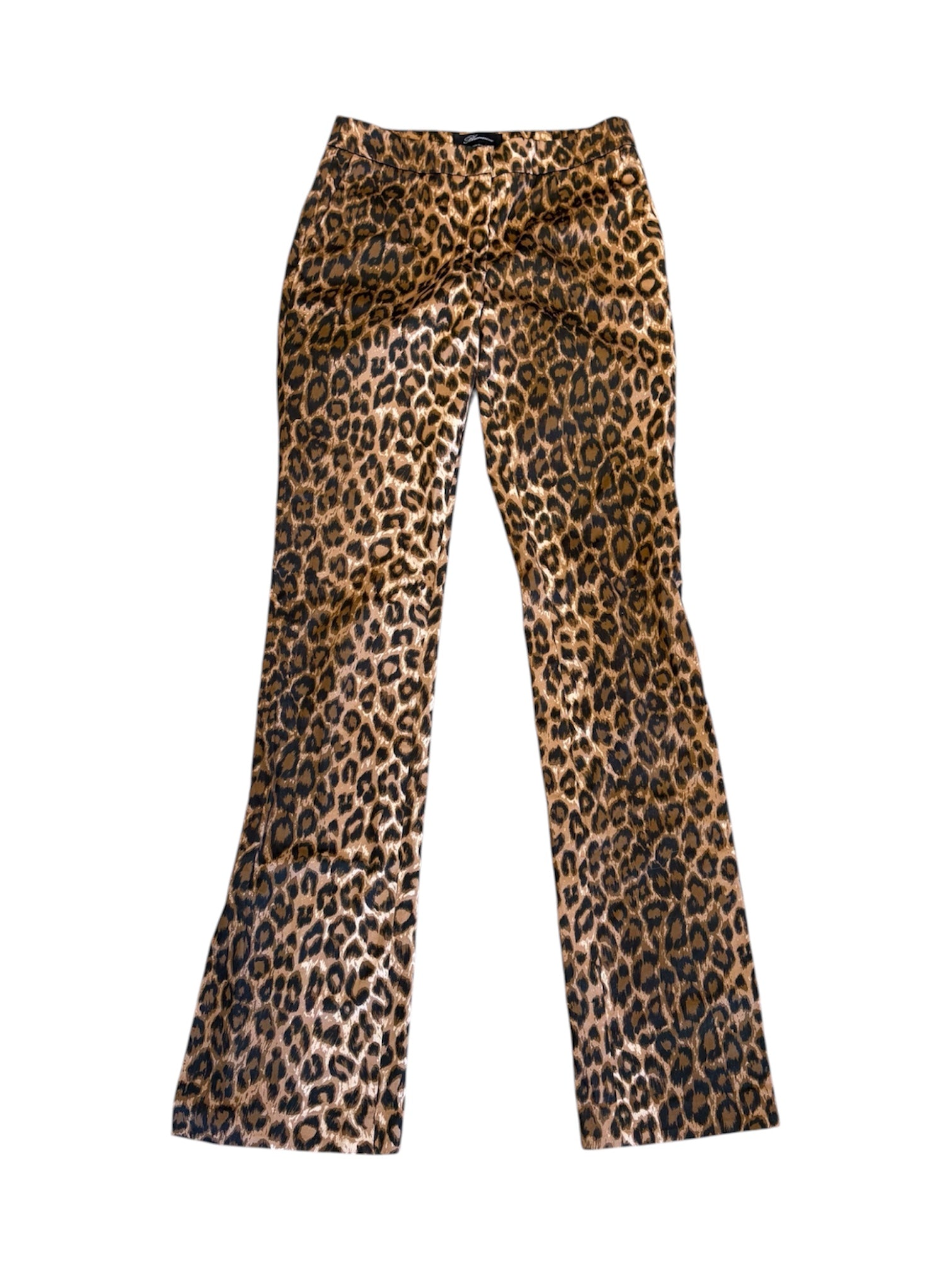 BROWN LEOPARD PRINTED TROUSERS W B CHARM