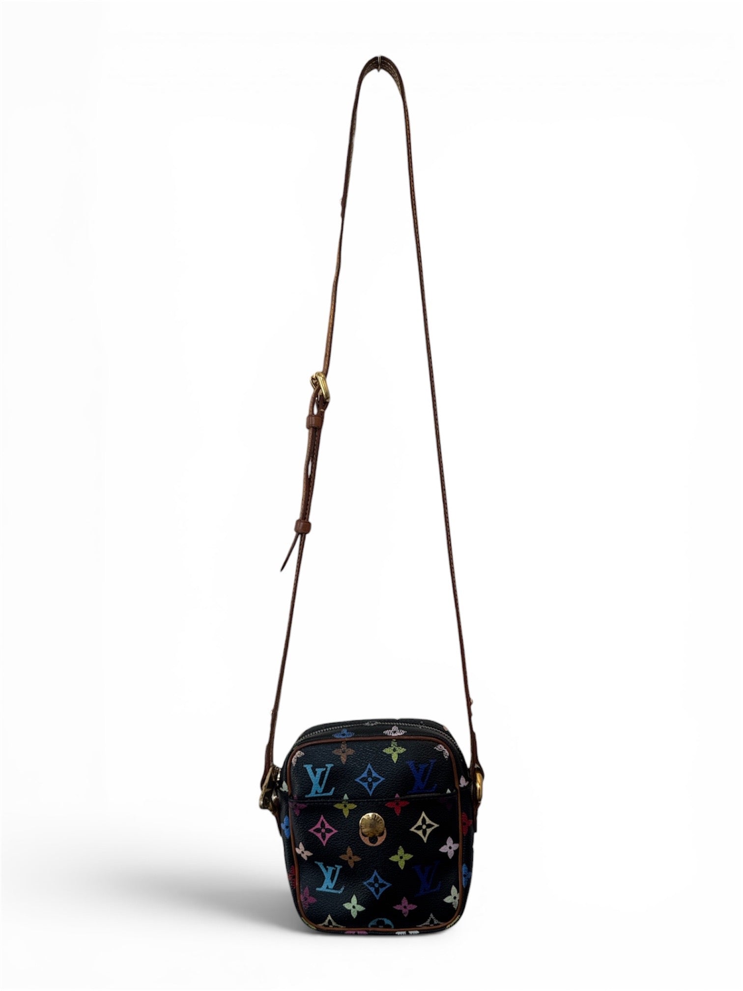 05' BLACK MONOGRAM MULTICOLOR RIFT BAG (AS IS) @SM