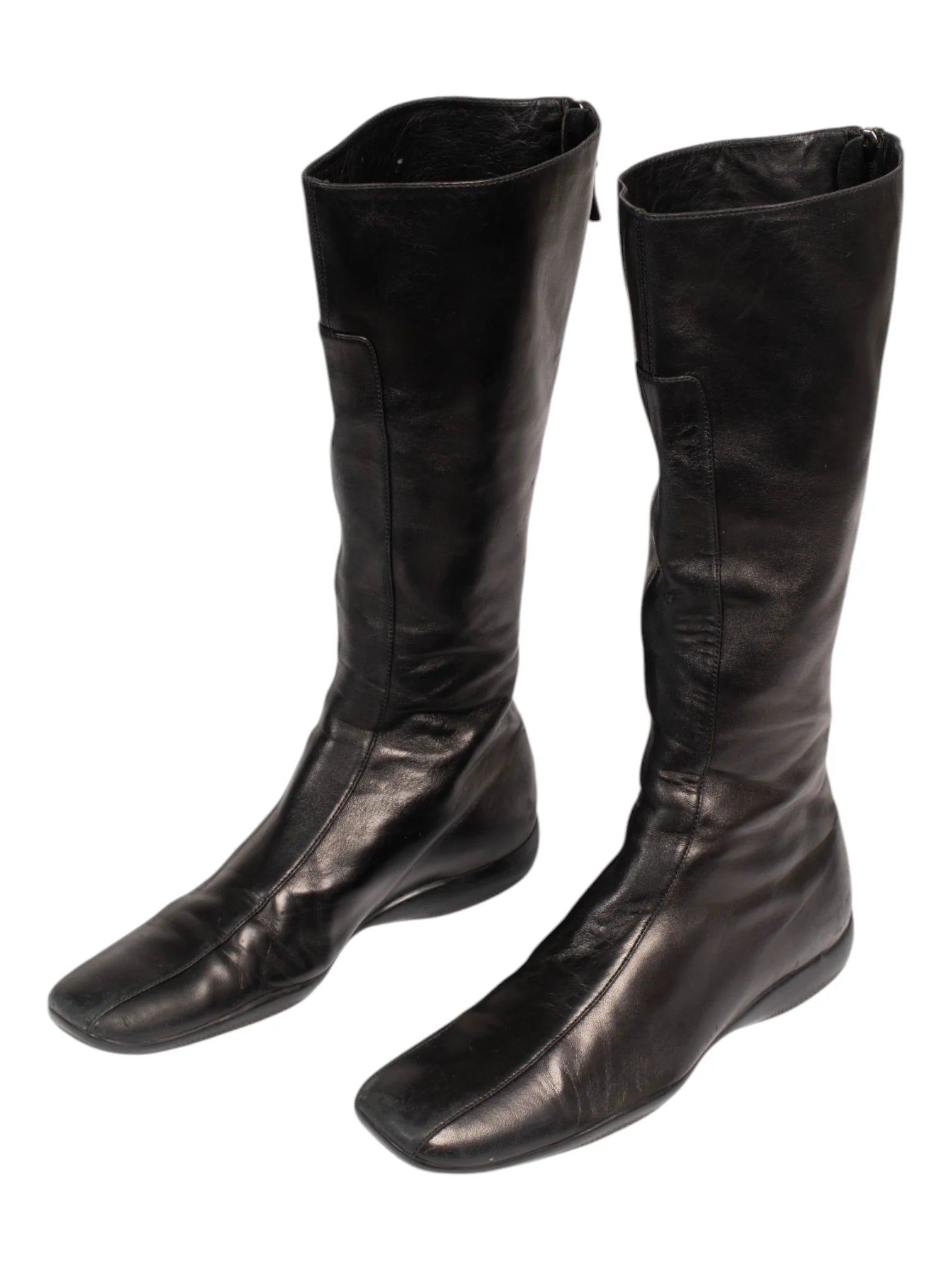 90s BLACK RIDING BOOTS