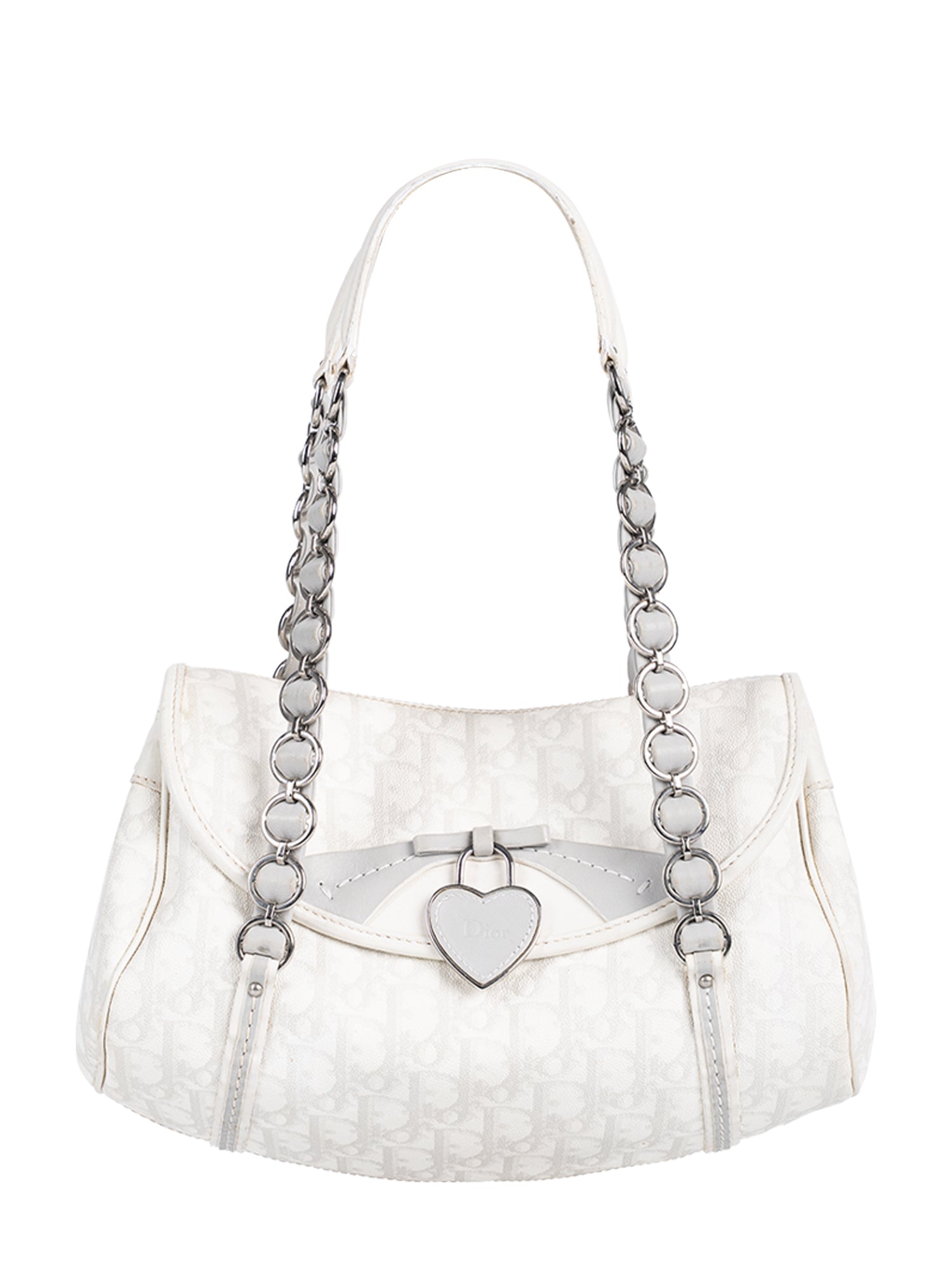 2007 WHITE/GREY MONOGRAM ROMANTIQUE TROTTER BAG