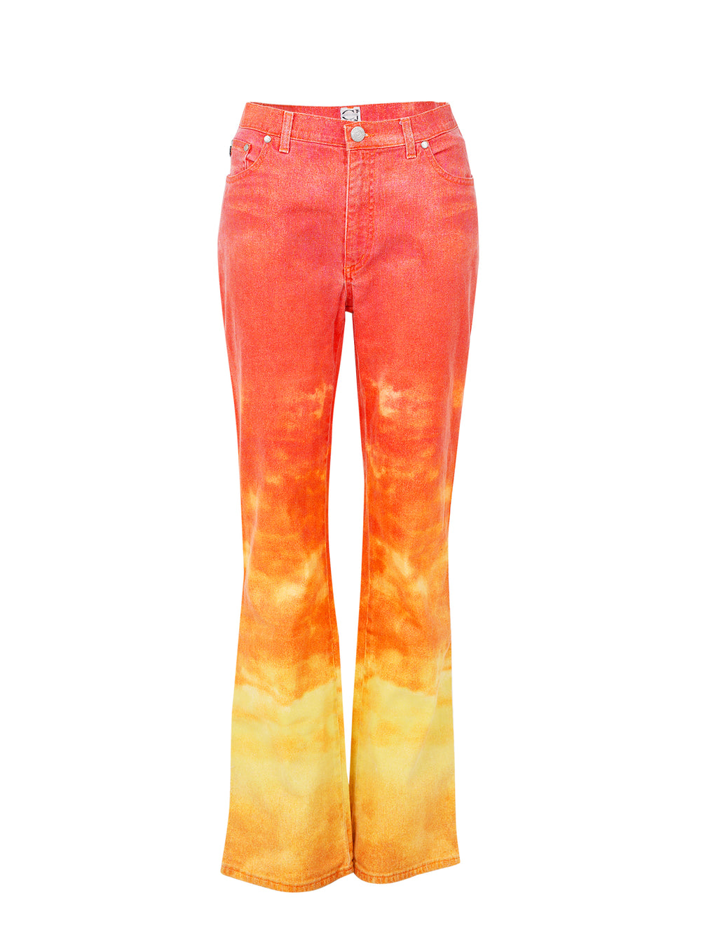 90S SUNSET GRADIENT SHIMMER STRAIGHT LEG JEANS
