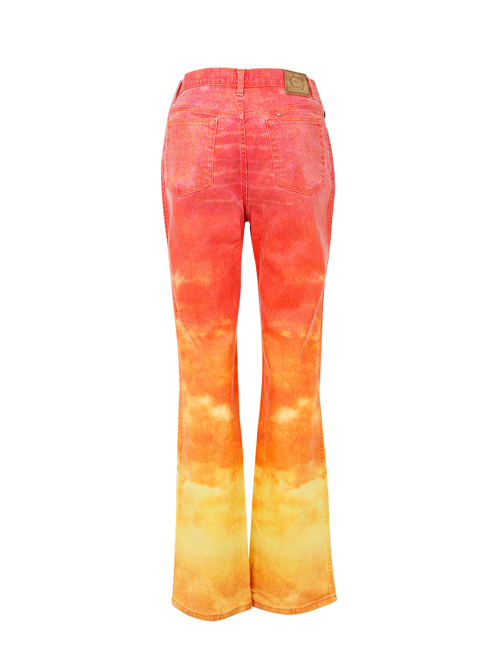 90S SUNSET GRADIENT SHIMMER STRAIGHT LEG JEANS