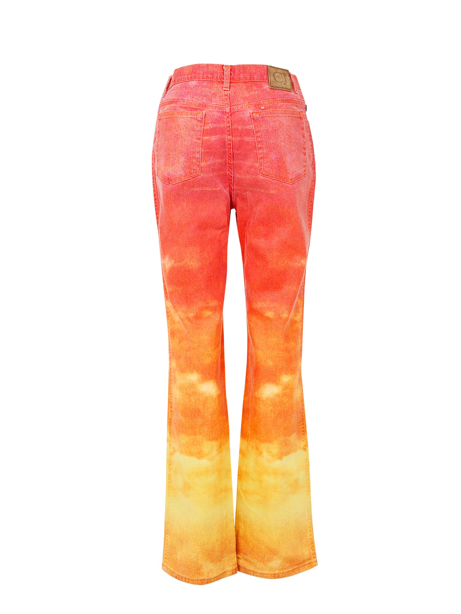 90S SUNSET GRADIENT SHIMMER STRAIGHT LEG JEANS