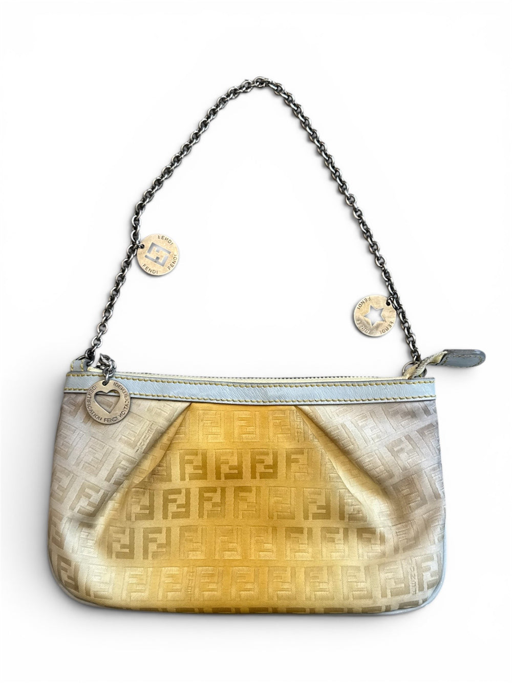 LIMITED EDITION YELLOW OMBRE ZUCCHINO CHAIN POCHETTE