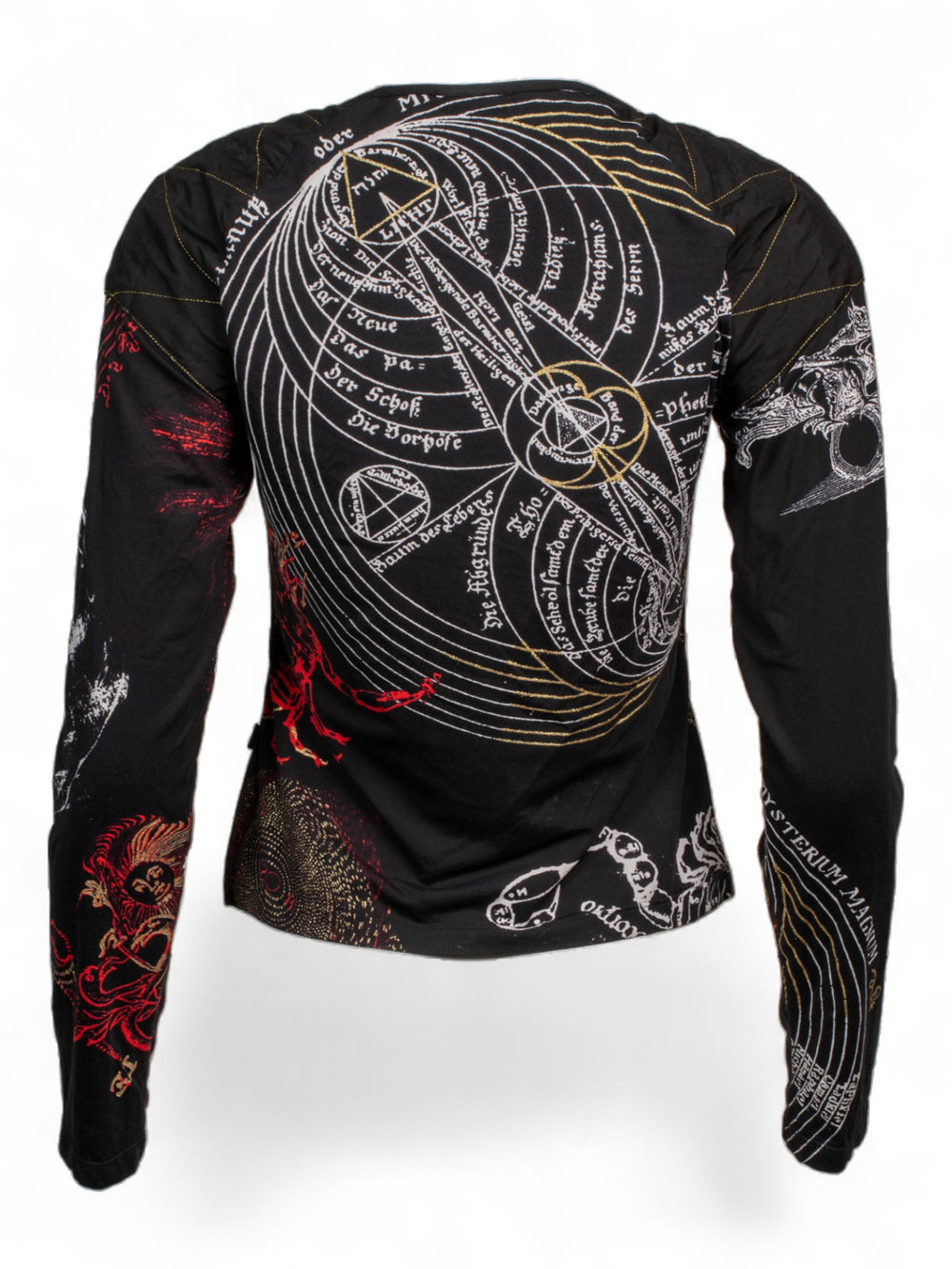AW03 ASTROLOGY PRINTED LONG SLEEVE TOP