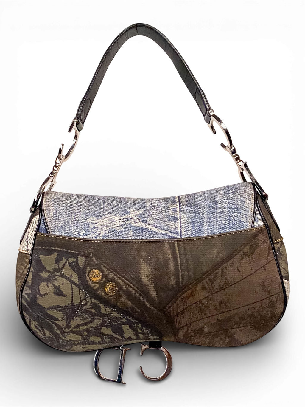 2001 SPEEDWAY DENIM DOUBLE SADDLE BAG @SWL