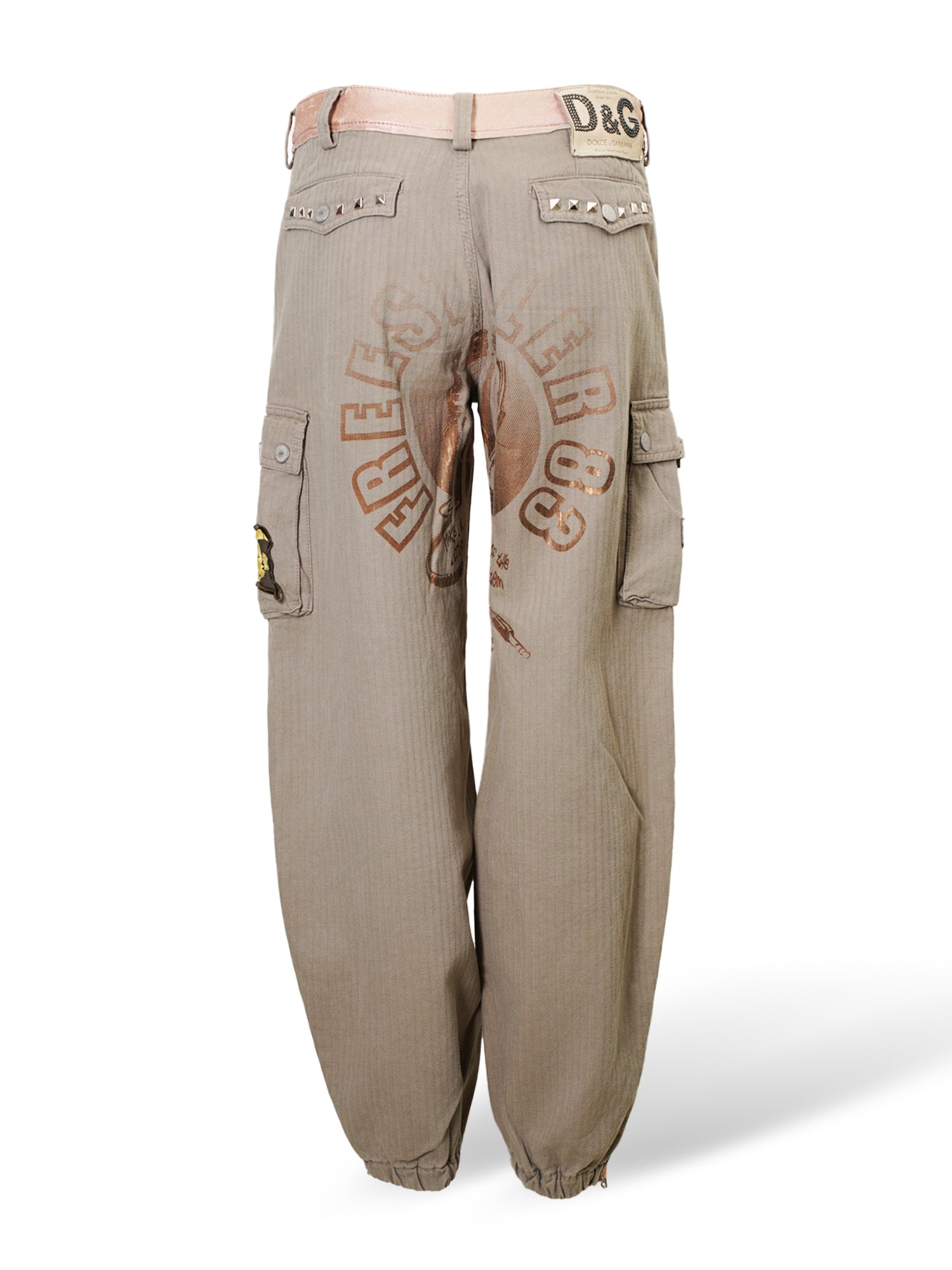 SS03 KHAKI MILITARY CARGO PANTS