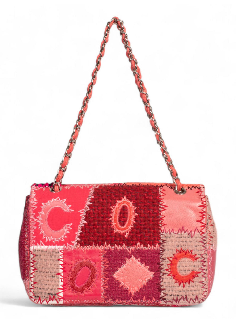 2016 PINK JUMBO PATCHWORK  BAG