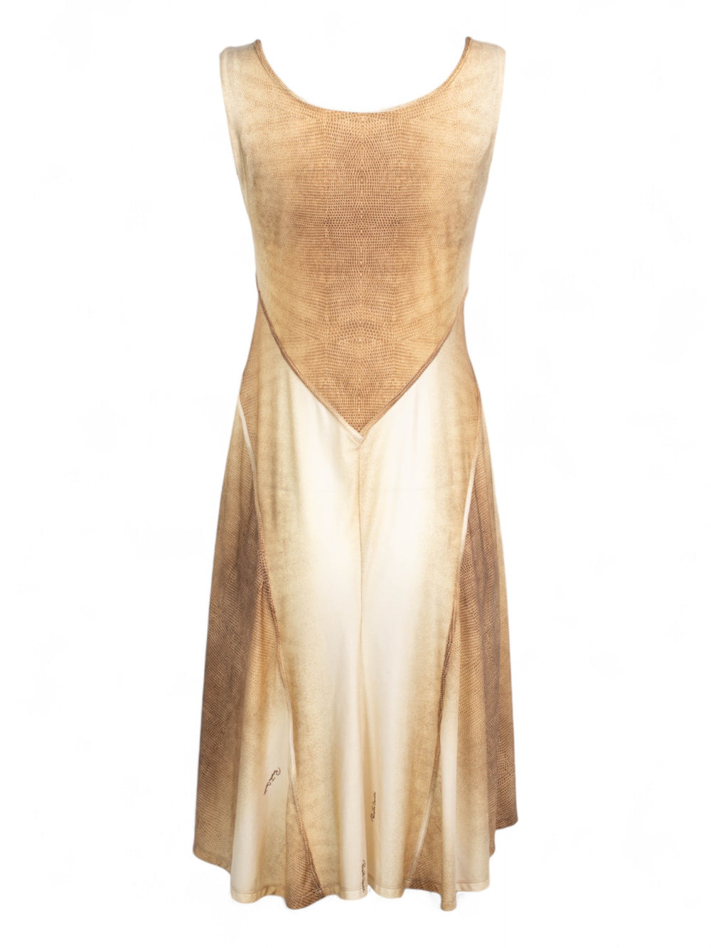 2002 TAN LIZARD PRINT STRETCHY DRESS