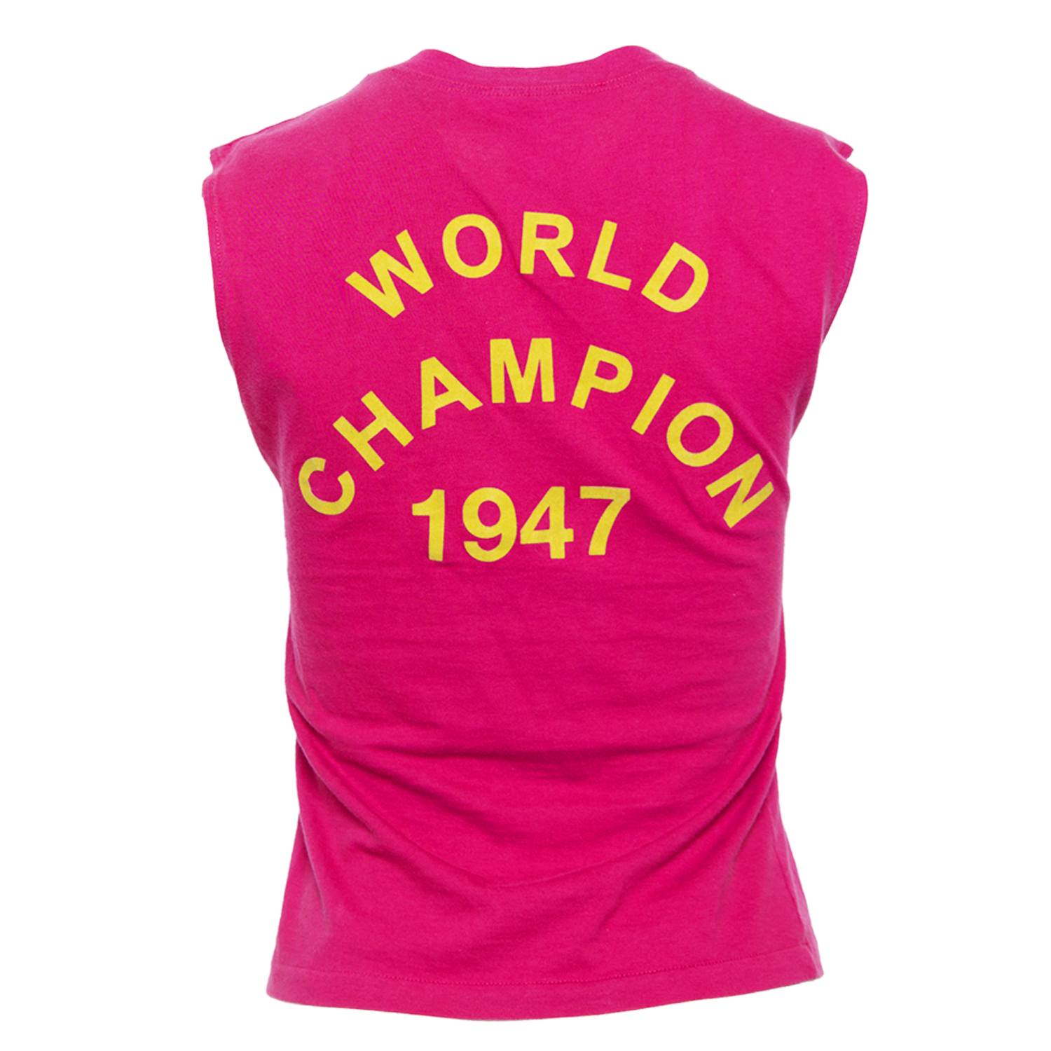 SS02 ICONIC PINK AND YELLOW TANK TOP