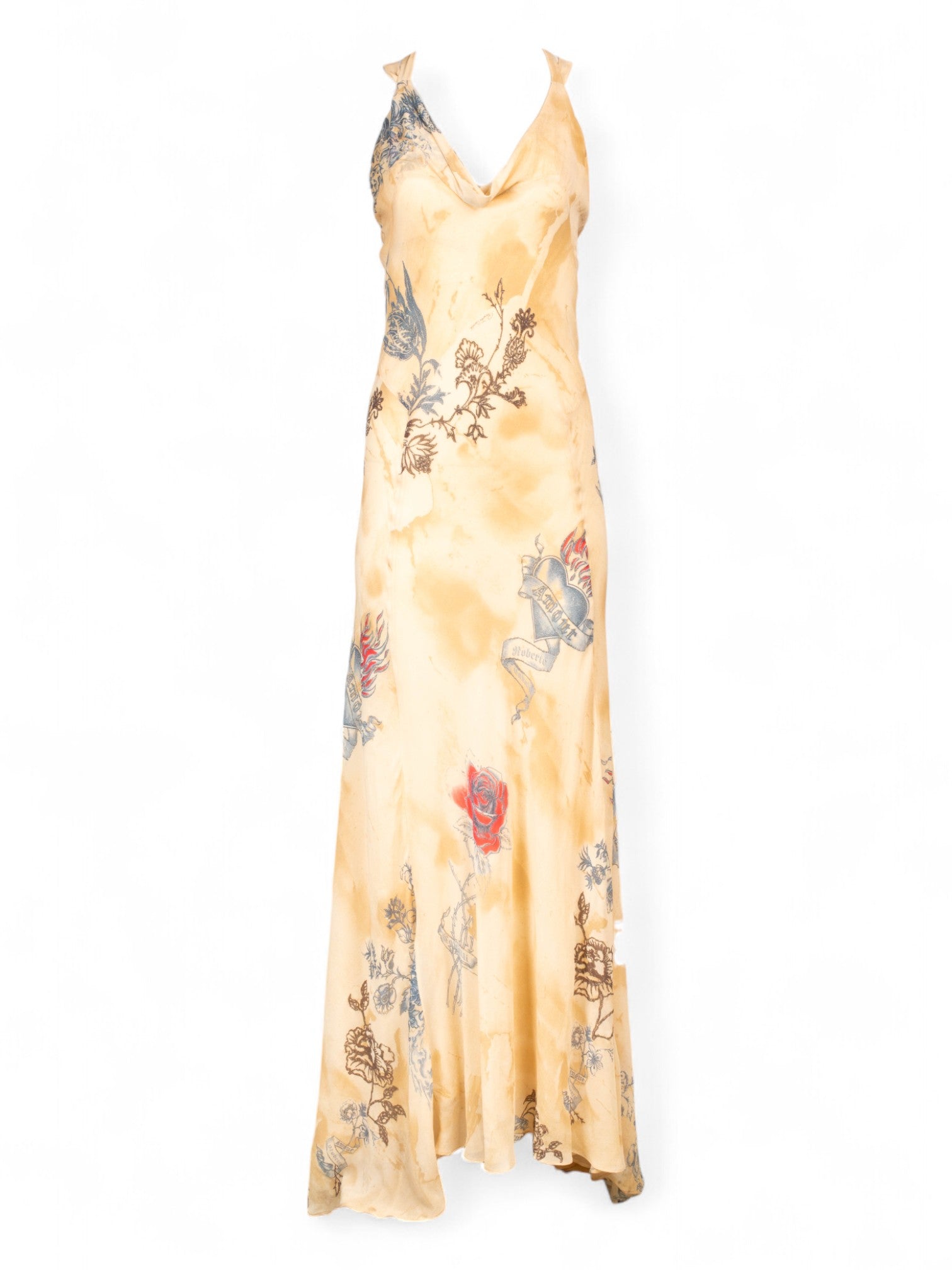 SS03 TATTOO AMOUR SILK GOWN