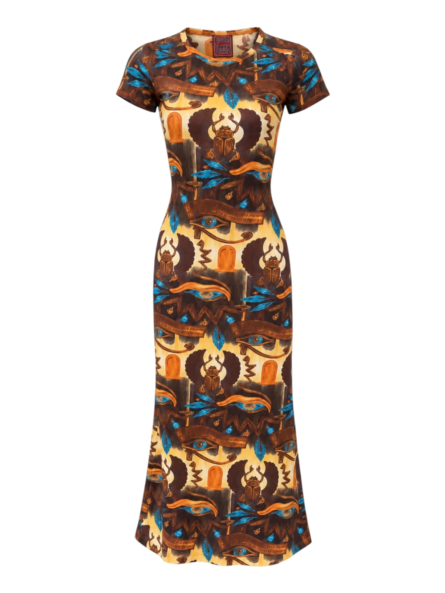SS97 EGYPTIAN PRINT DRESS