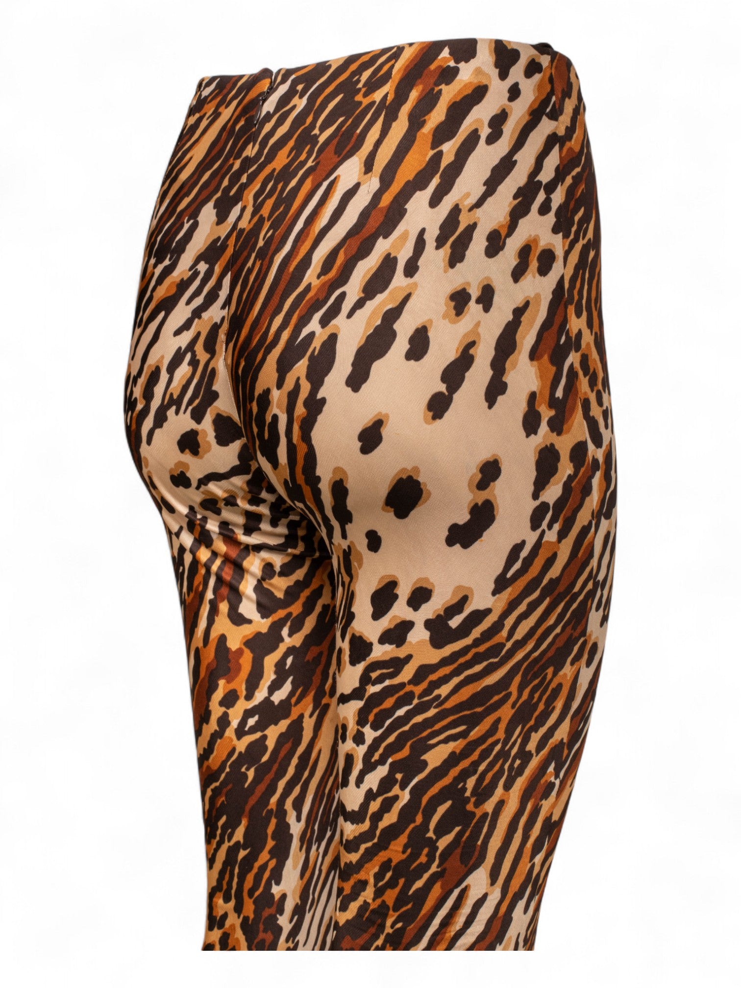 90s ANIMAL PRINTED SLINKY HIGHWAISTED PANTS