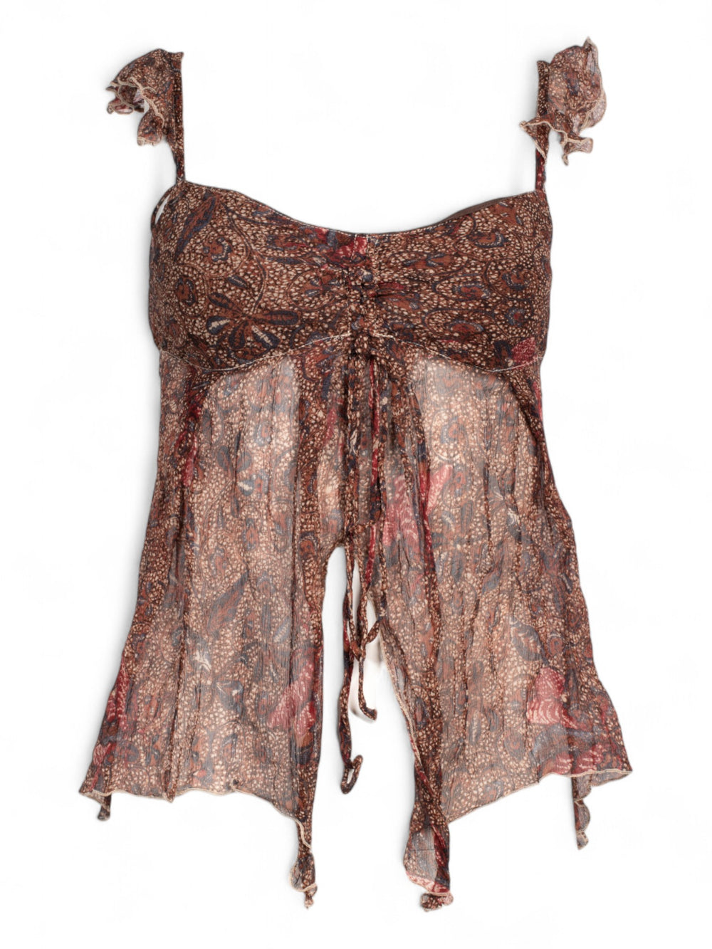 90S SILK PAISLEY TOP (MADE IN FRANCE)