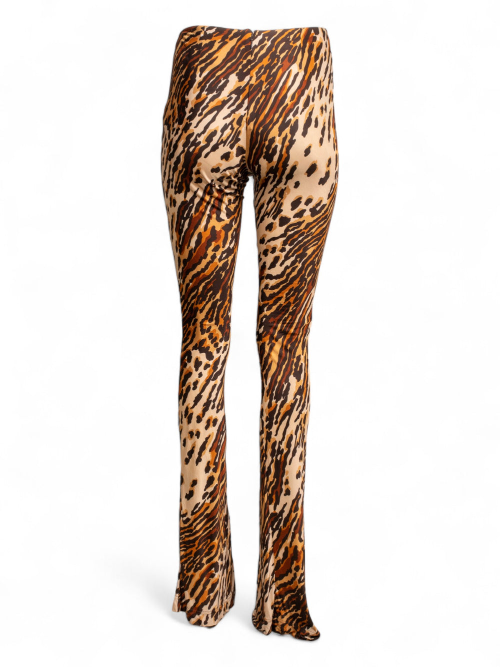 90s ANIMAL PRINTED SLINKY HIGHWAISTED PANTS