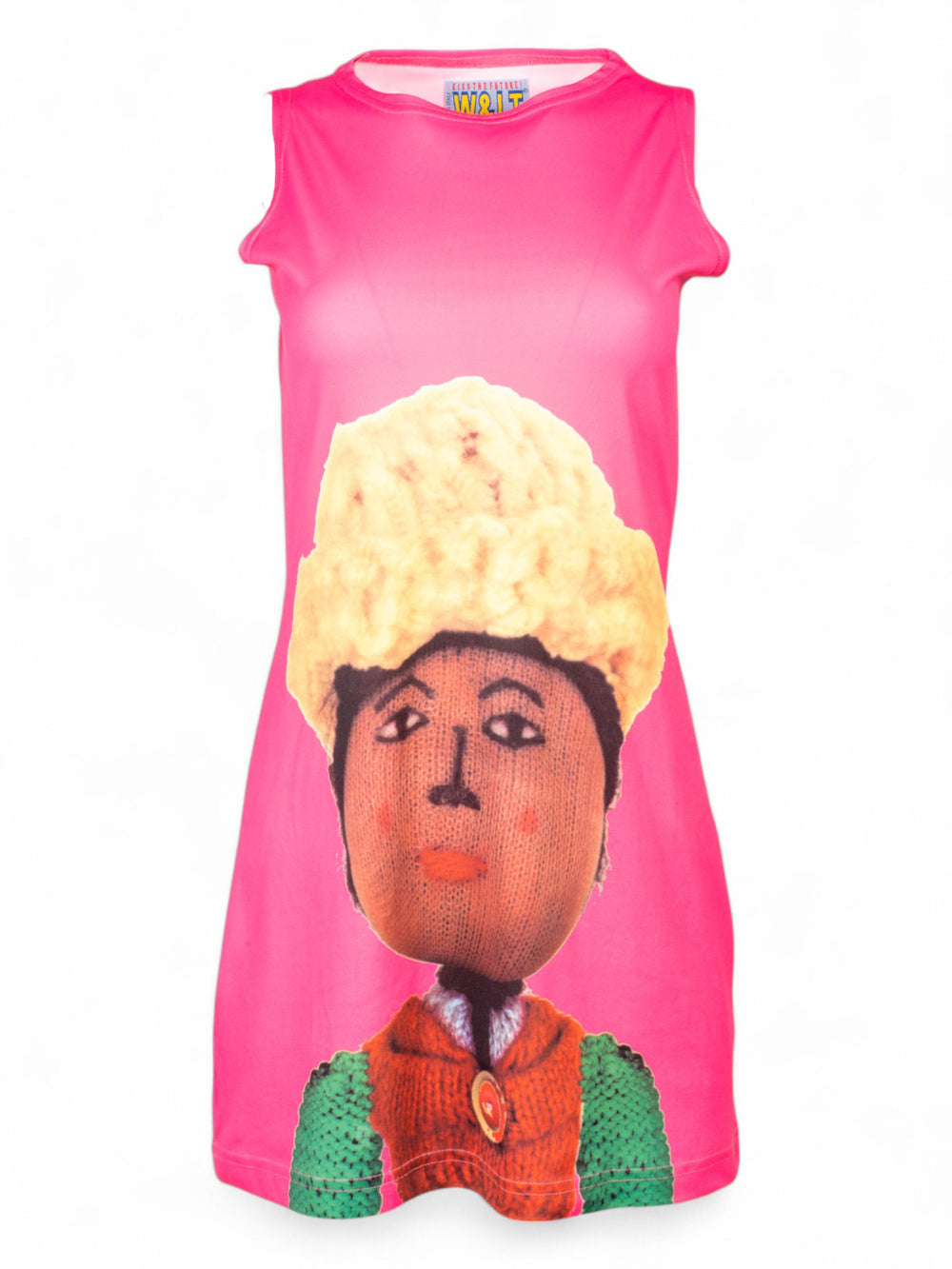 PINK CHARACTER PRINT MINI DRESS @JOEL