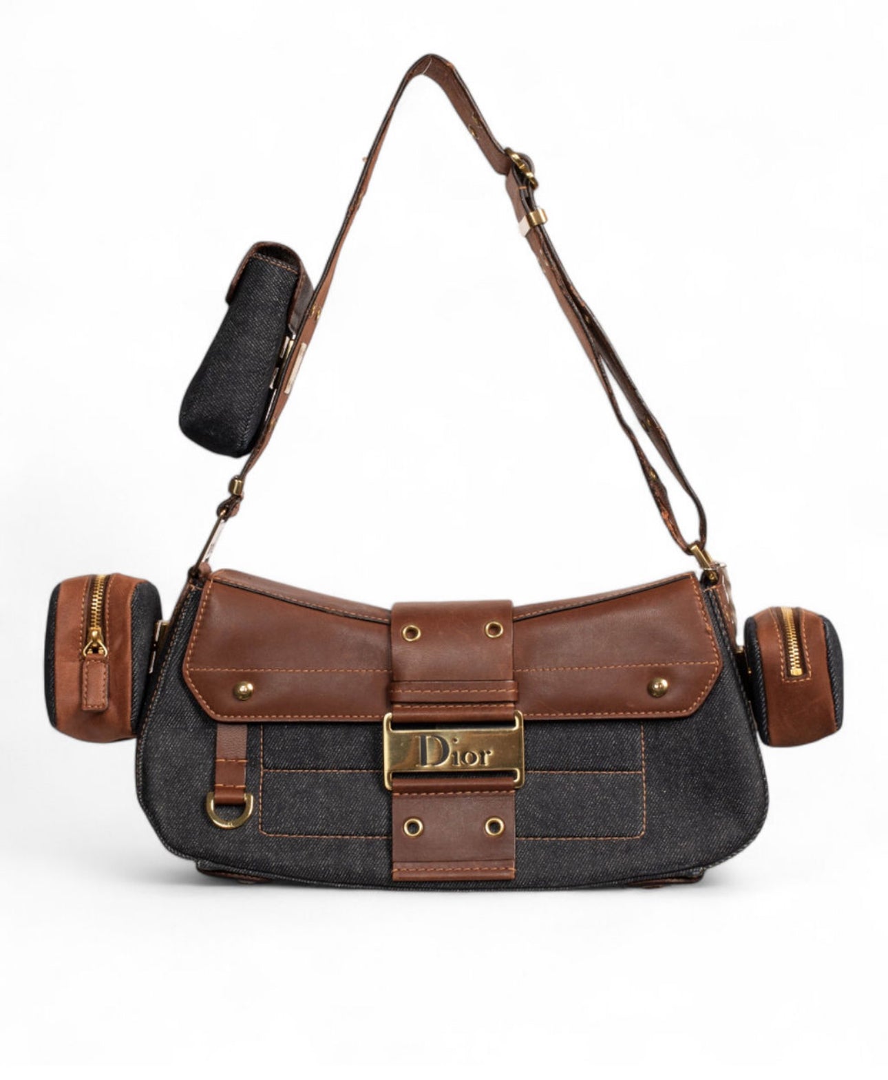 COLUMBUS DENIM & LEATHER BAG