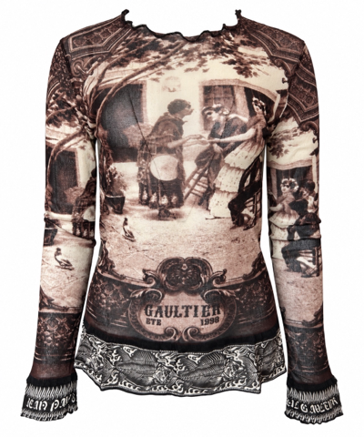 FW98 BURNT ORANGE "GOTHIC CATHEDRAL"  BUTTON DOWN L/S