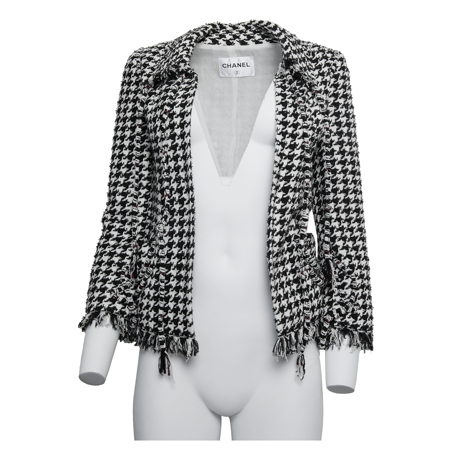 HOUNDSTOOTH TWEED JACKET