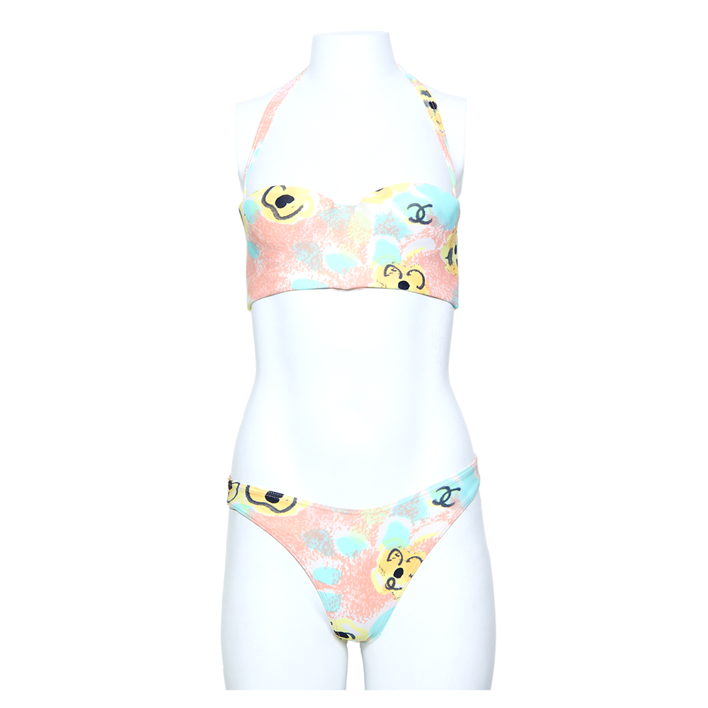 RARE VINTAGE 90S FLORAL 2/PC BIKINI