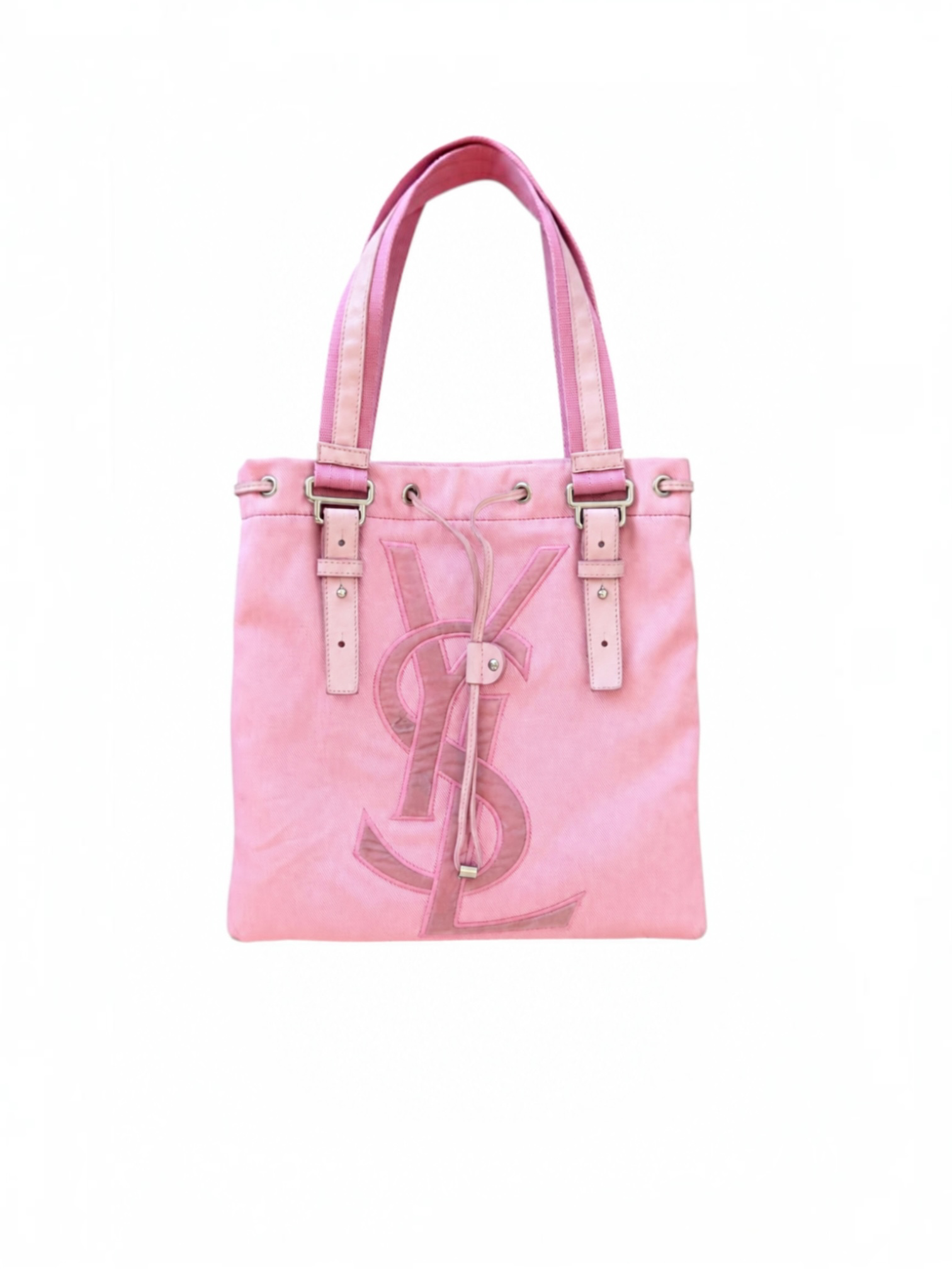 PINK CANVAS/VELVET LOGO KAHALA MINI TOTE